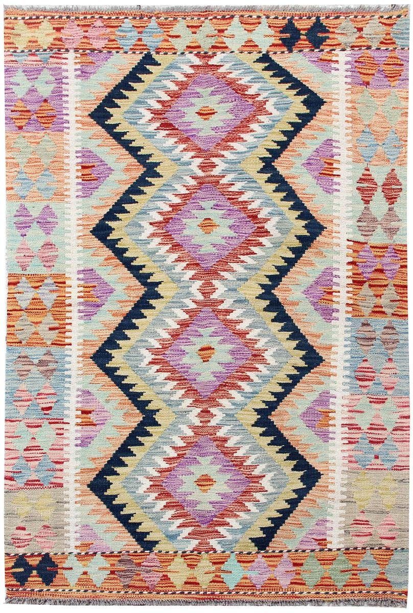 Orientteppich Kelim Afghan 104x154 Handgewebter Orientteppich, Nain Trading, rechteckig, Höhe: 3 mm