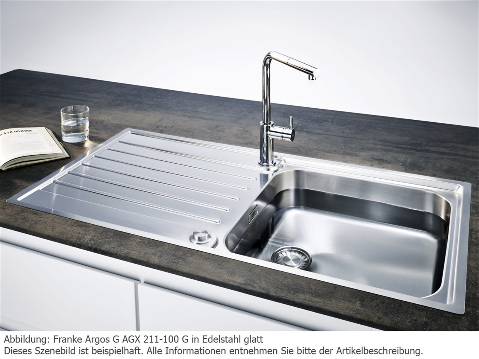 FRANKE Edelstahlspüle, rechteckig, 100/51 cm, (1 St)