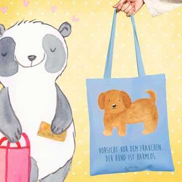 Mr. & Mrs. Panda Tragetasche Hund Flauschig - Sky Blue - Geschenk, Hundebesitzer, Hundeliebe, Beut (1-tlg), Design-Highlight