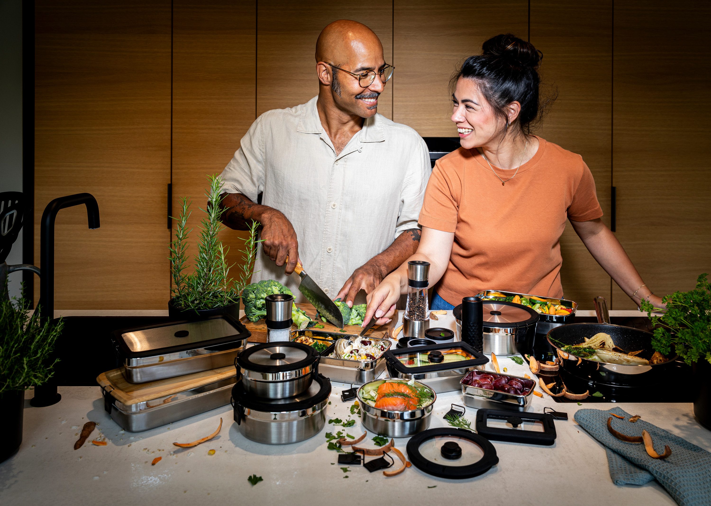 RÖSLE Deckel Vakuumdeckel FLEXX 2GO 1,0 L eckig mit Clips, Deckel für 1,0 L Dose FLEXX 2GO