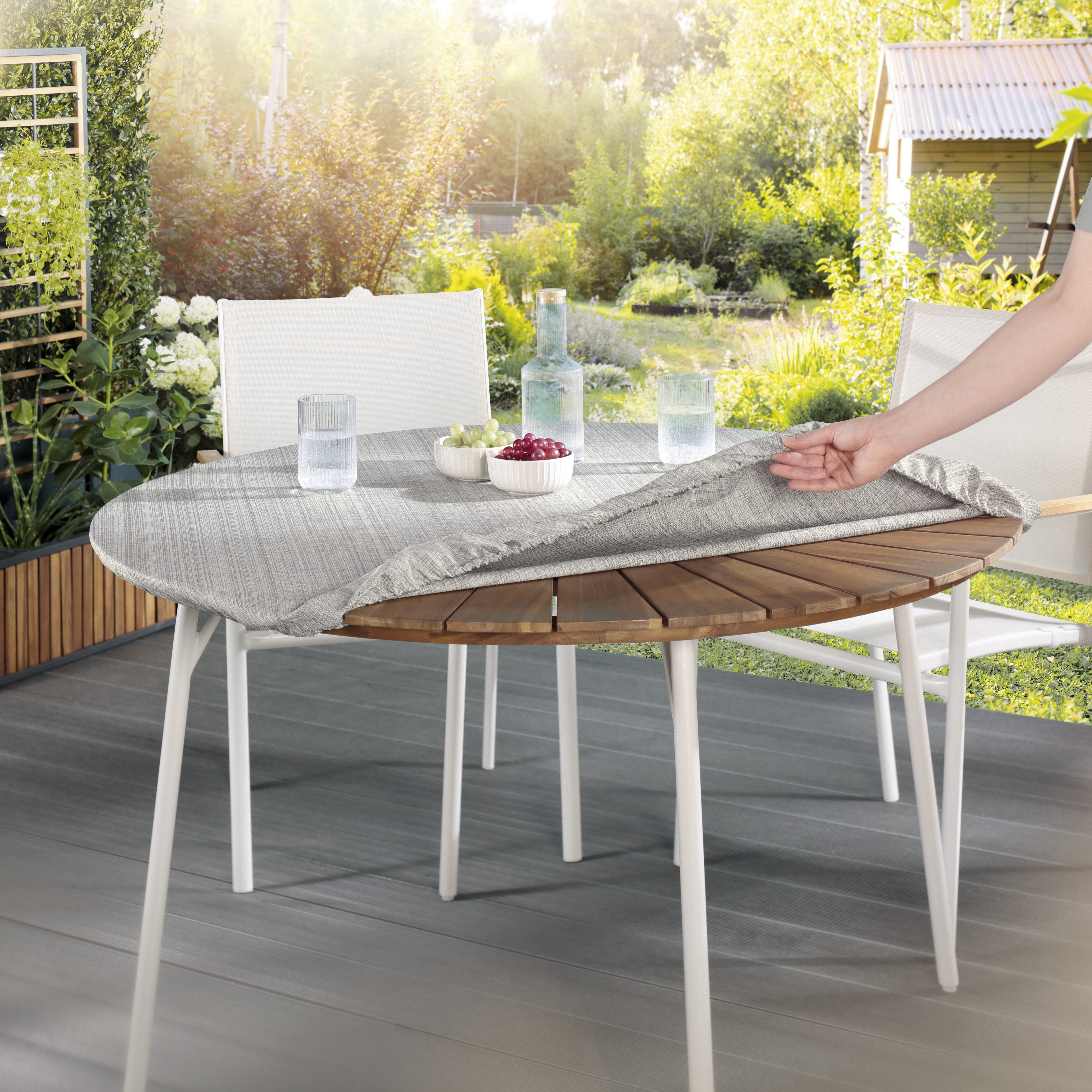 Delindo Lifestyle Gartentischdecke Spanntischdecke SAMBA (1-tlg), günstig online kaufen
