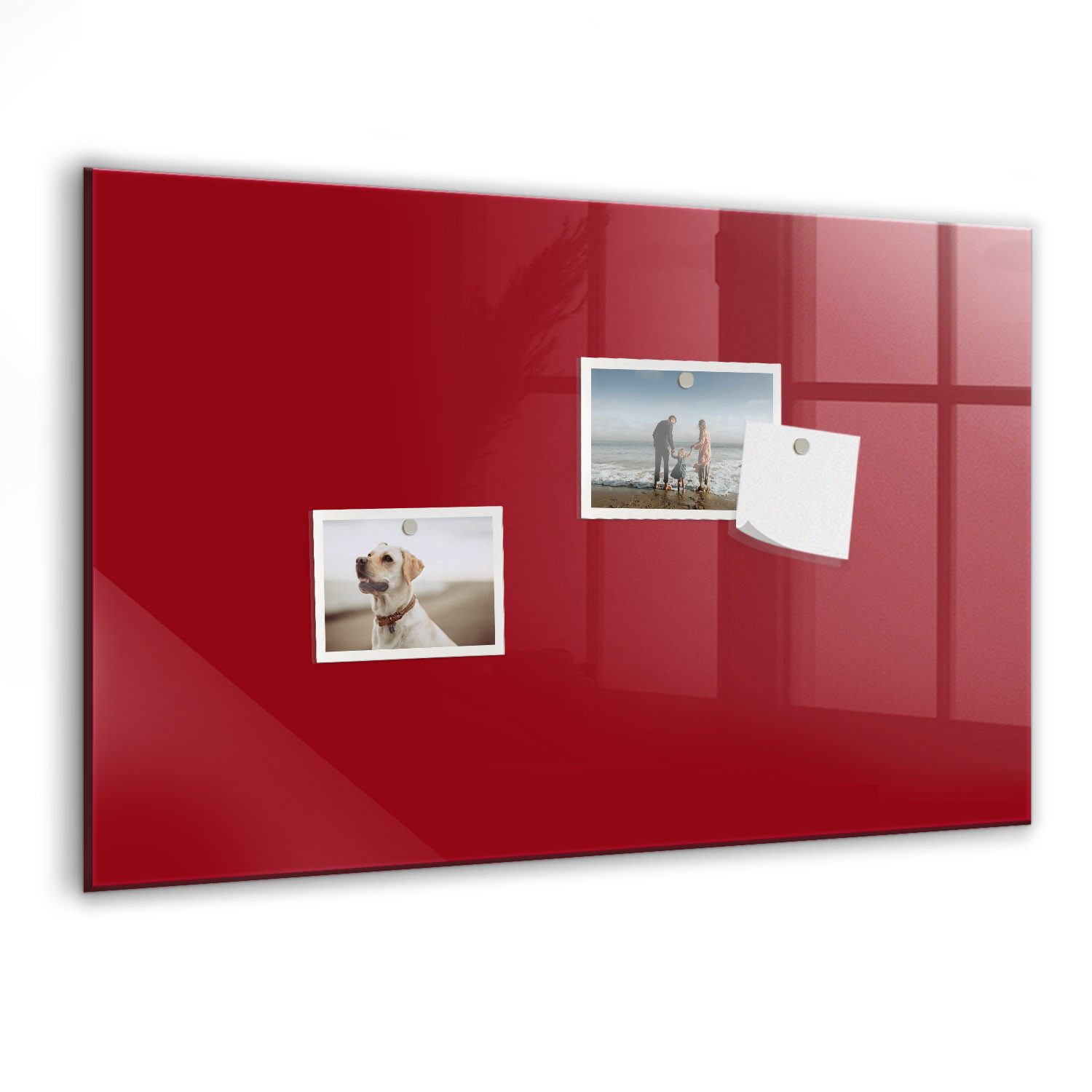 Tulup Magnettafel Glas-Notiztafel Memoboard mit Magneten, Marker und Schwamm