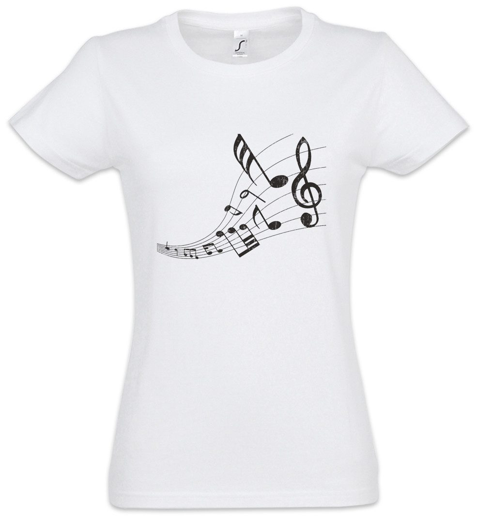 Urban Backwoods Print-Shirt Music Notes Damen günstig online kaufen