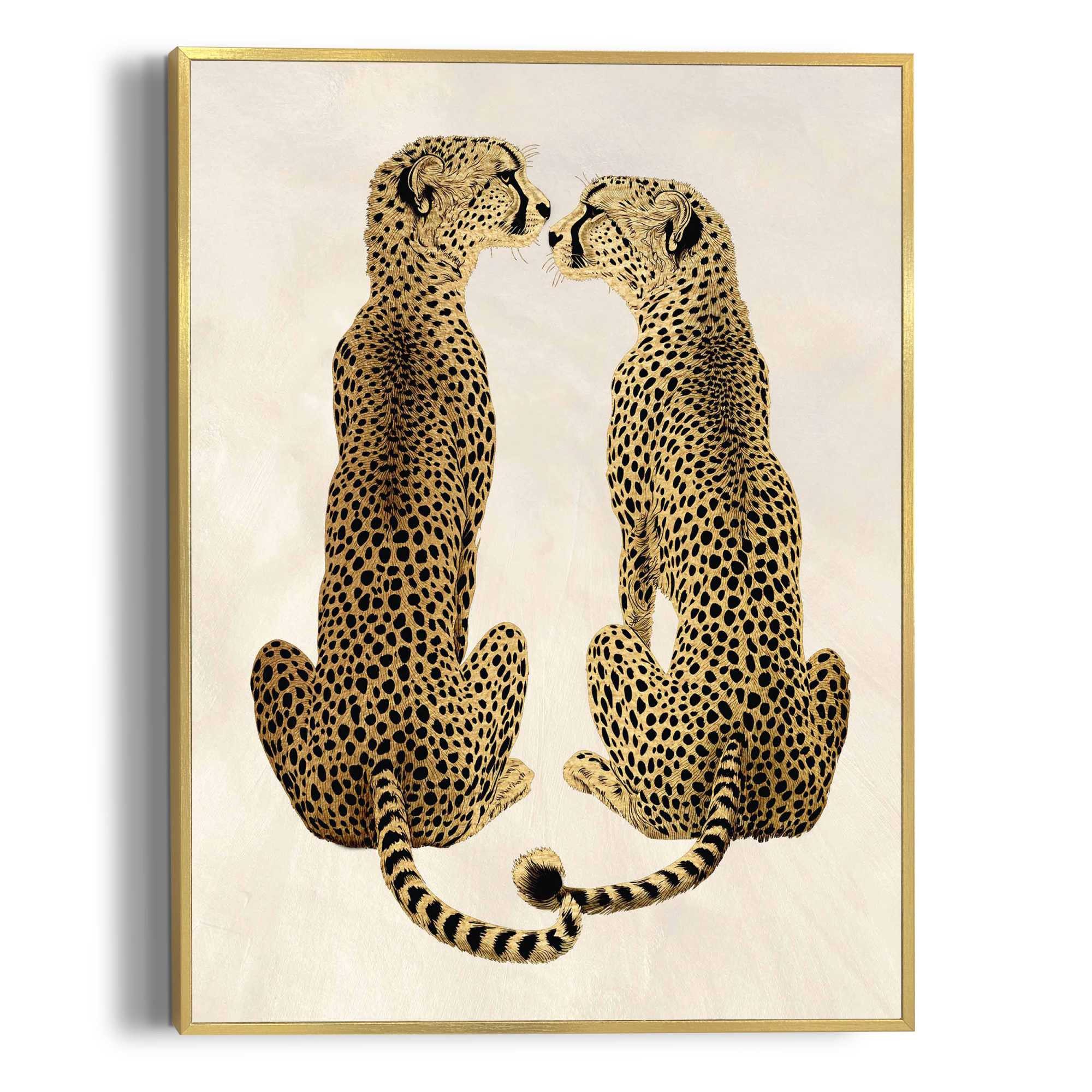 Reinders! Poster Loving Cheetas, Hobbyraum - Gelb - MDF - Tiere - 30x40 cm günstig online kaufen