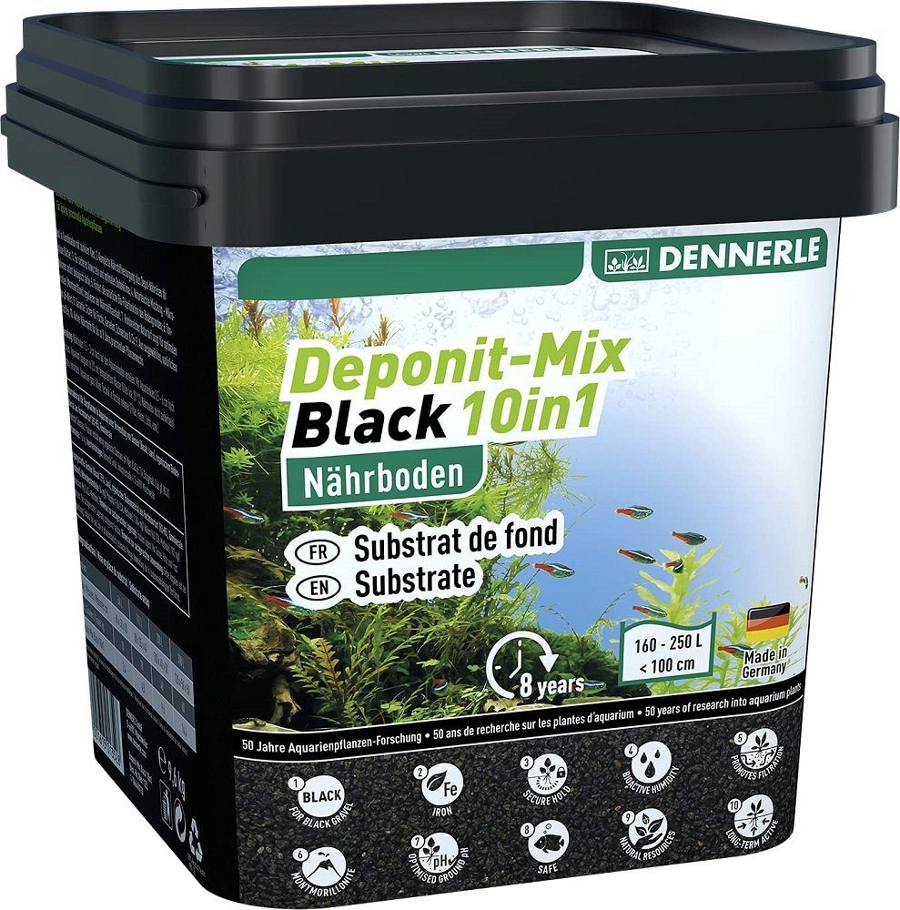 DENNERLE AquarienSubstrat Dennerle DeponitMix Black 10in1 9,6kg