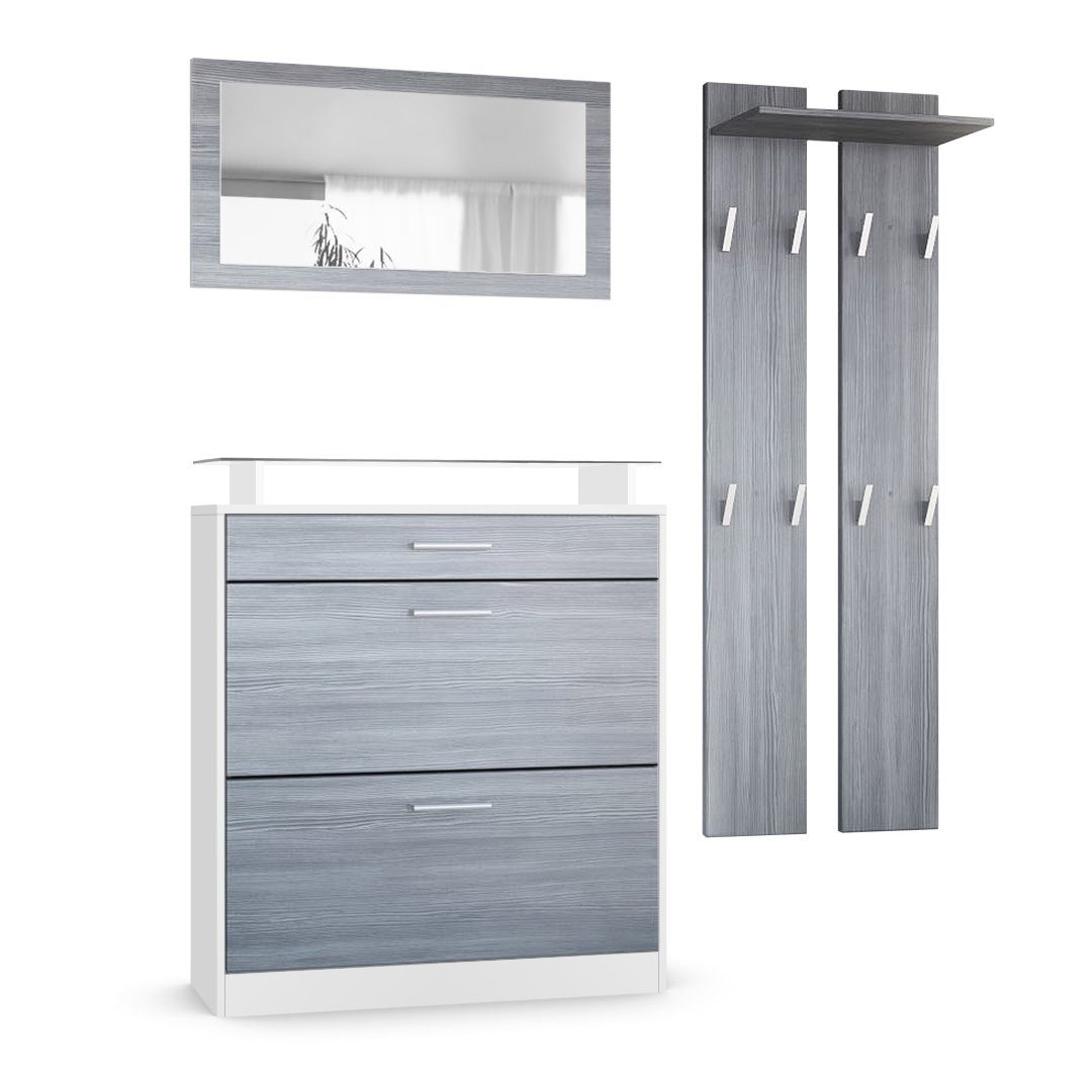 Vladon Garderoben-Set Loret, (Garderobe Set bestehend günstig online kaufen
