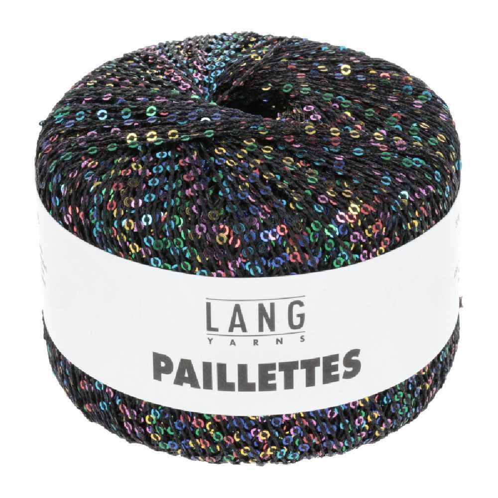 LANG YARNS PAILLETTES Häkelwolle, 112 m (25 Gramm), glänzendes Effektgarn mit Pailletten von Lang Yarns
