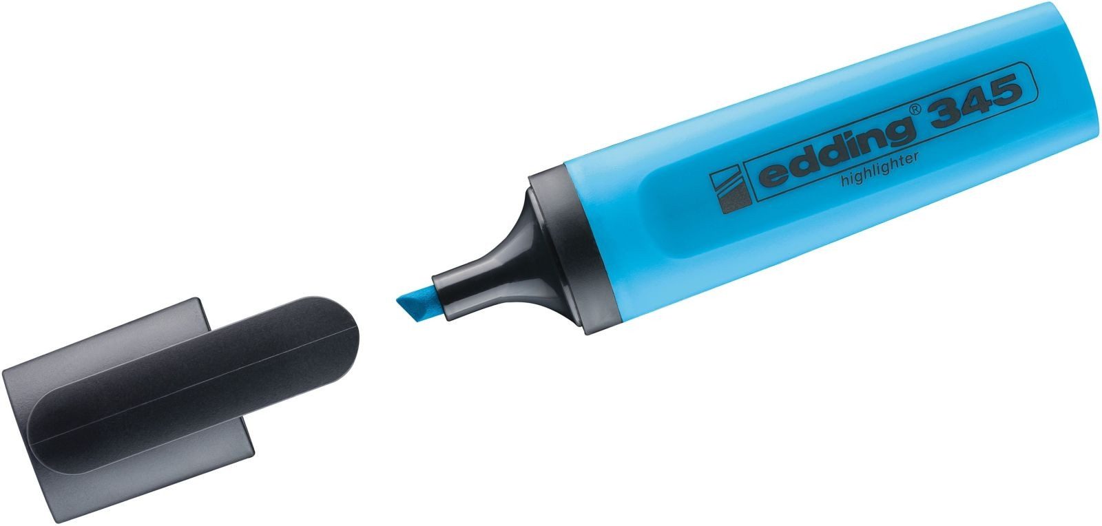 edding Marker Textmarker edding 345 highlighter hellblau Keilspitze