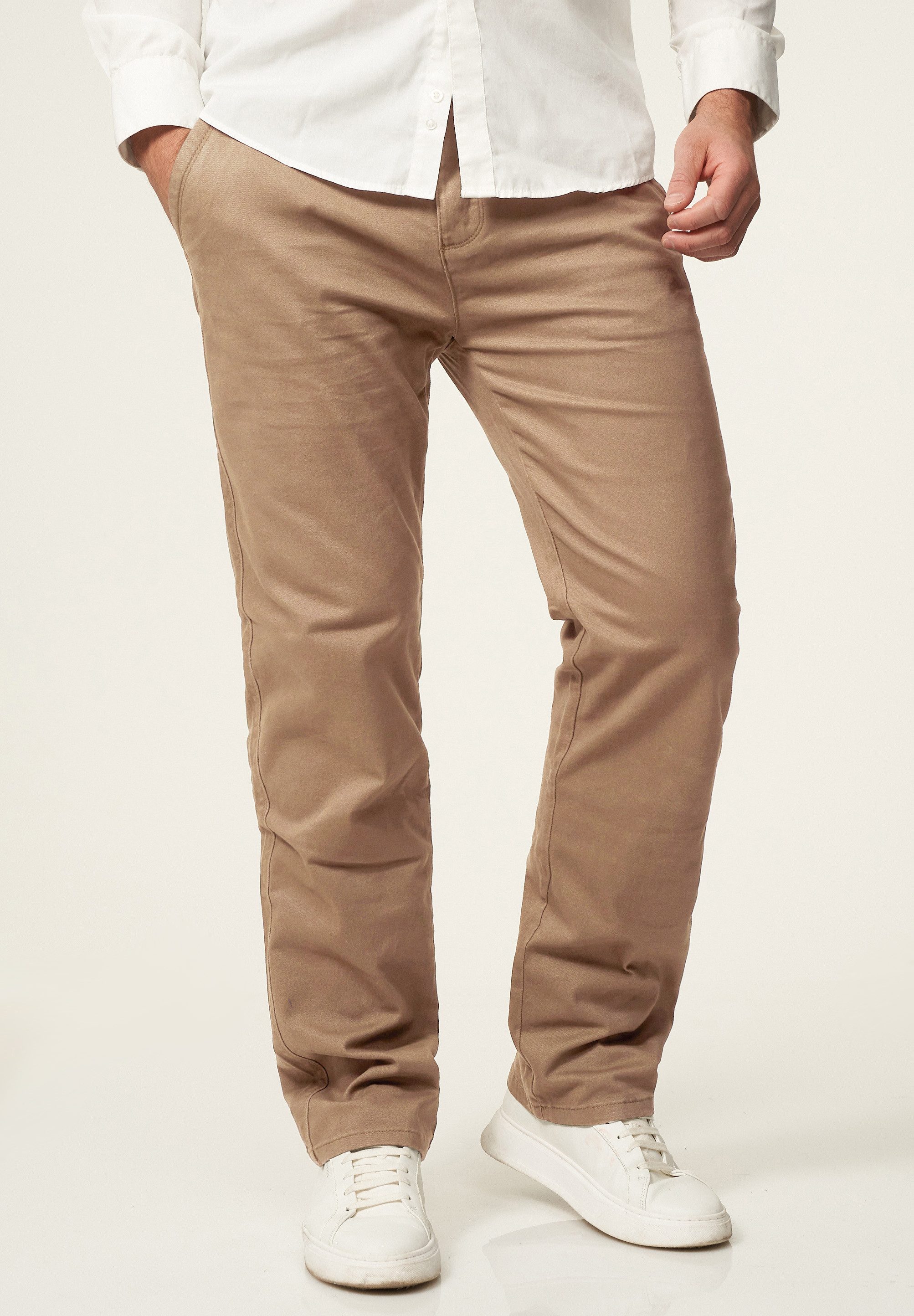 DAILY COTTON Chinohose DCDAVIE Herren Chino Hose Elastische Jeans Stoffhose Straight-Fit Casual – Bild 4 von 5