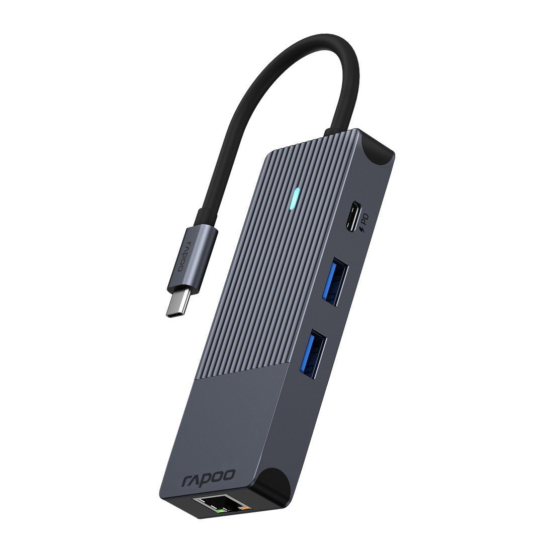 UCM-2004 USB-C Multiport Adapter, 8in1, Grau USB-Adapter