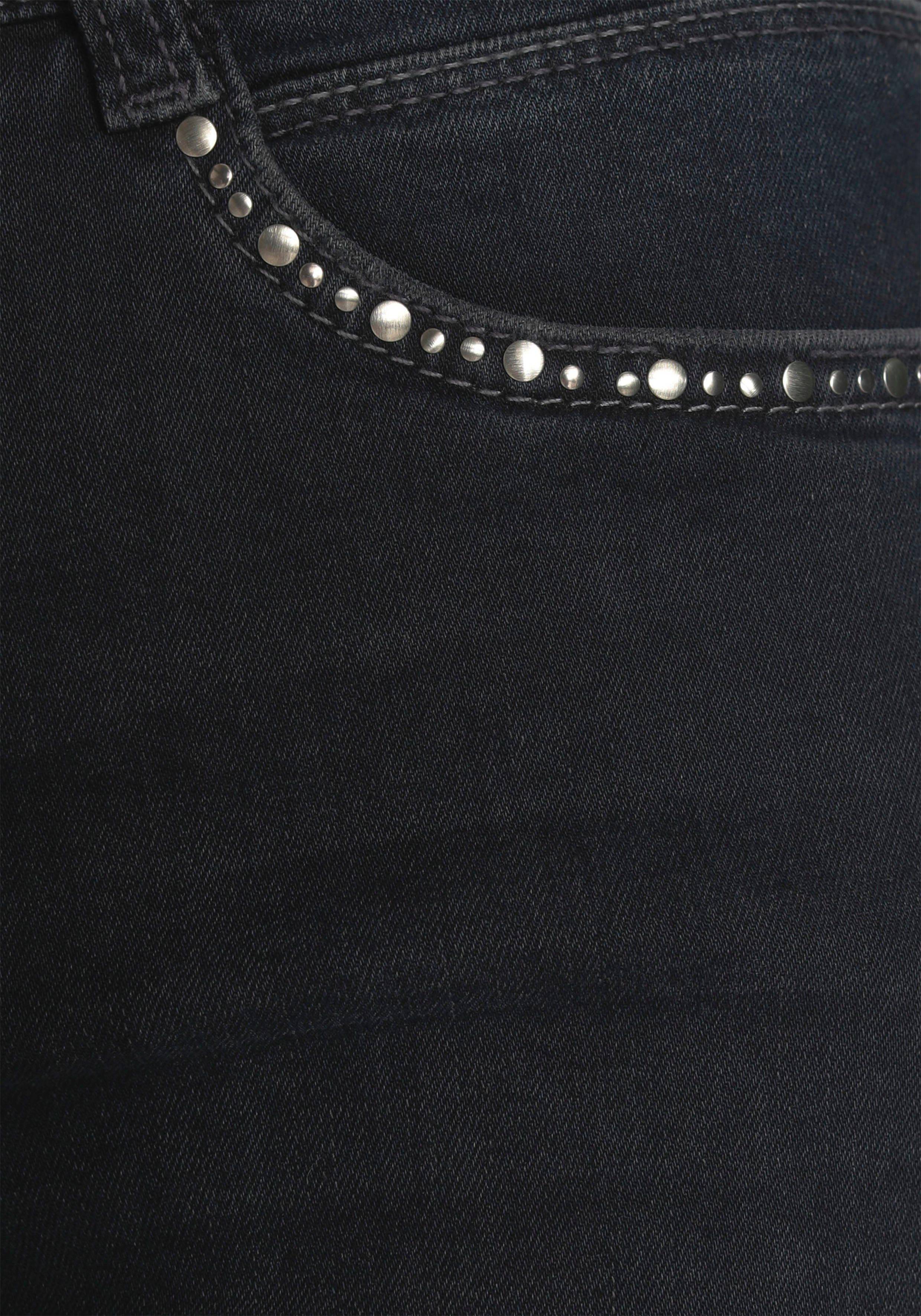 MAC Stretch-Jeans Angela Schmal used dark blue.black geschnitten
