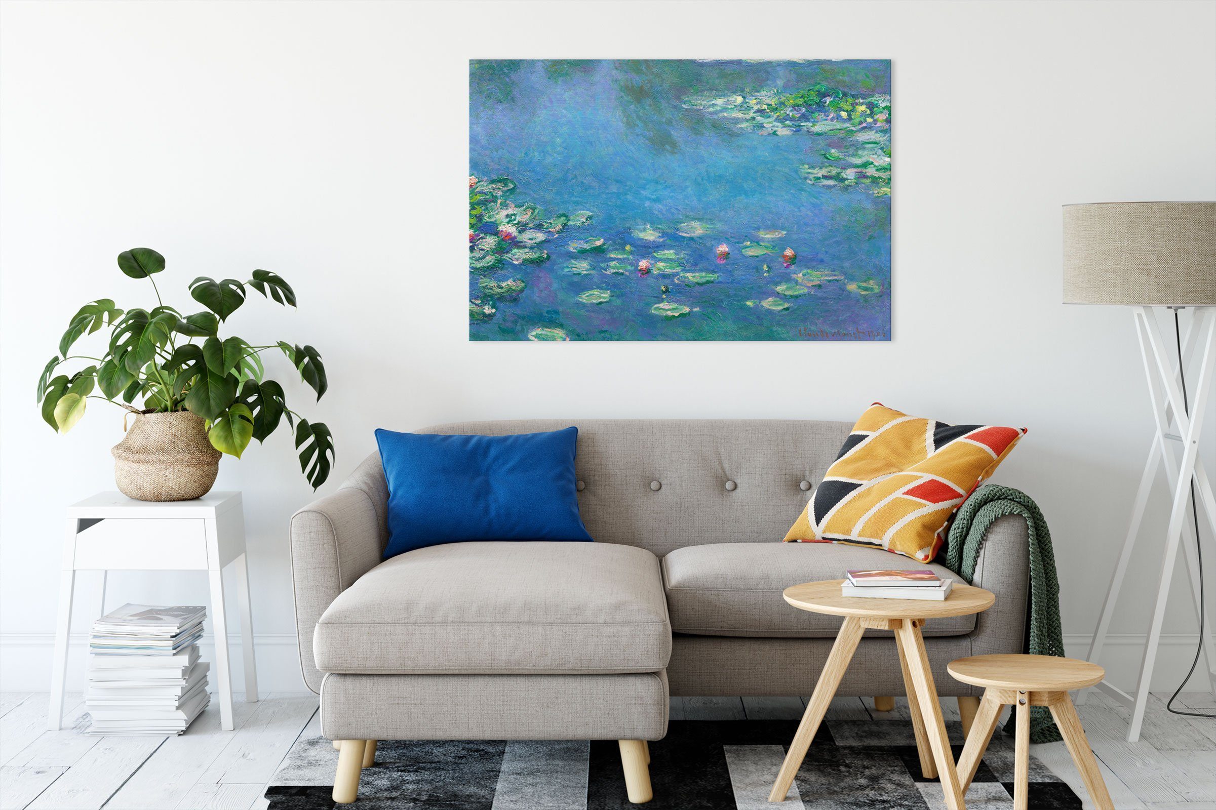 Pixxprint Leinwandbild Claude Monet - Seerosen  III, Claude Monet - Seerose günstig online kaufen