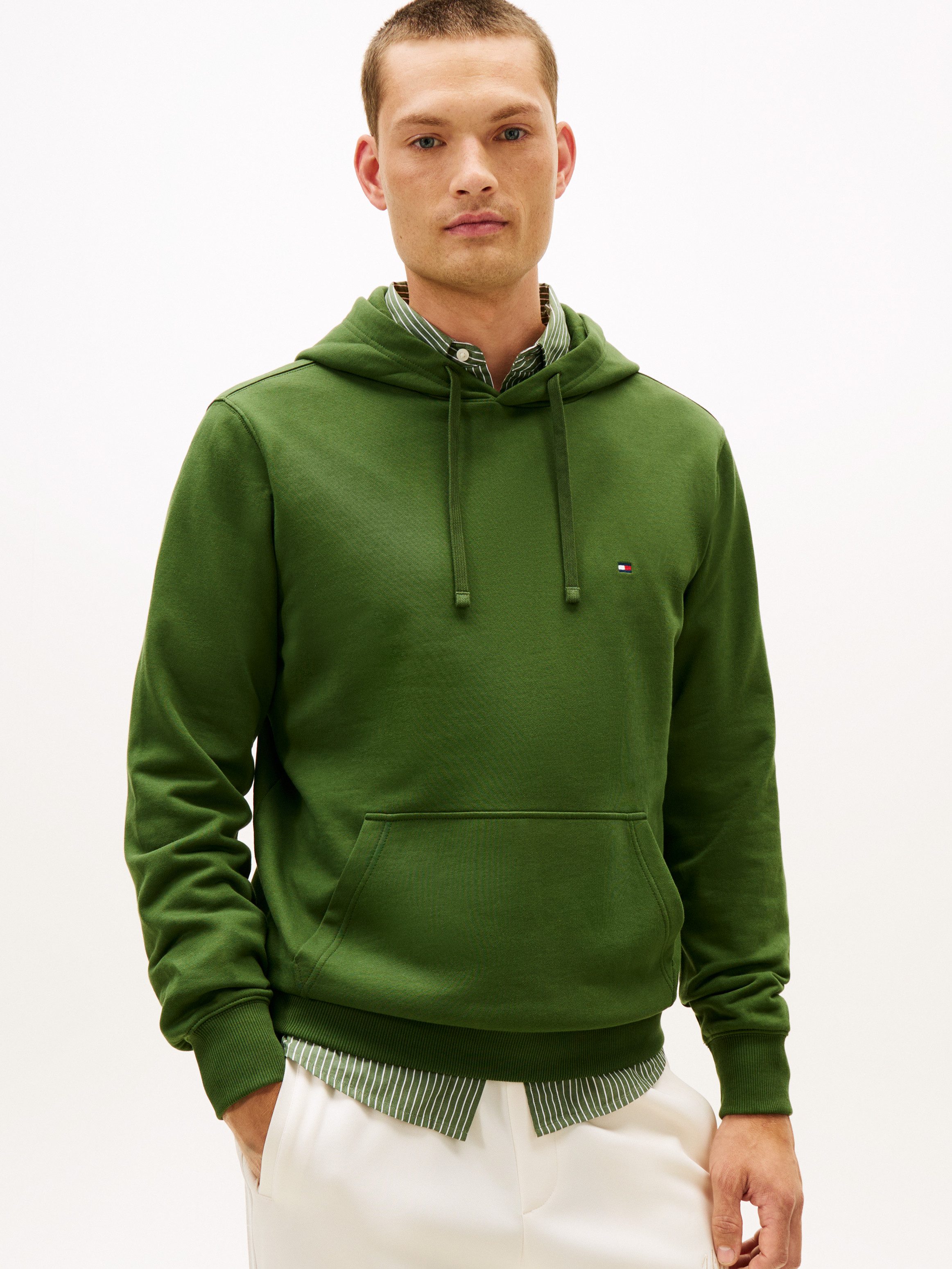 Tommy Hilfiger Hoodie ESSENTIAL TERRY mit Tunnelzug und Flag-Stickerei günstig online kaufen