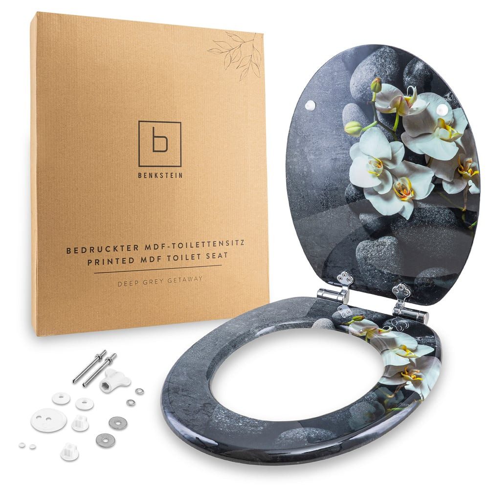 Benkstein WC-Sitz Premium WC-Deckel antibakteriell, bedruckter Deckel, Duro günstig online kaufen