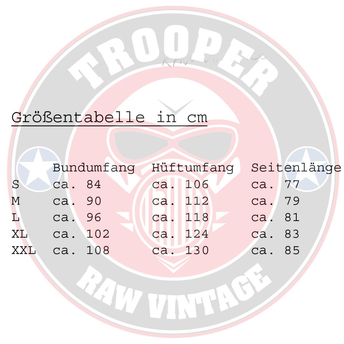 Trooper Cargoshorts Engineer 3/4 Sommer Baumwolle Sommer Shorts Kurze Hose Army