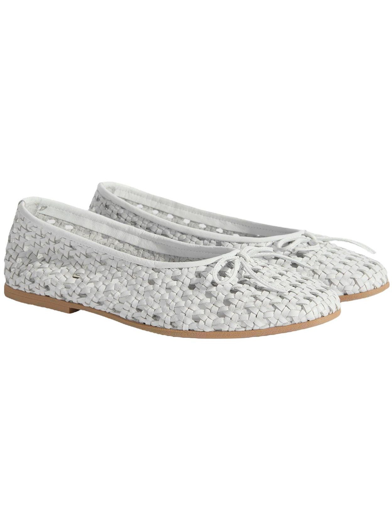 Desa Damen-Ballerinas – Obermaterial und Futter aus Leder, ohne Verschluss Ballettschuh
