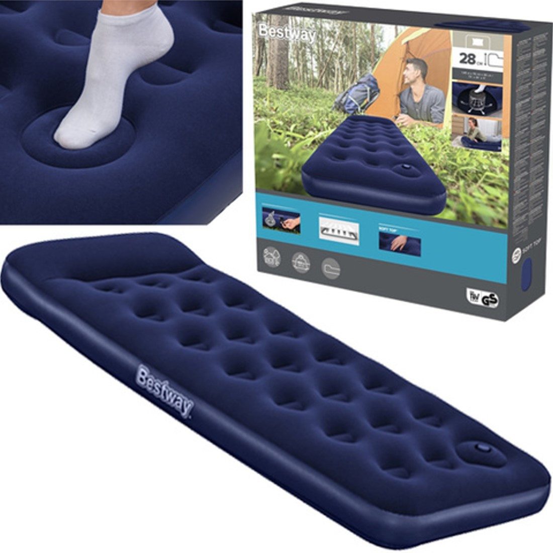 Einkaufszauber Strandtuch Strandliege Luftmatratze mit eingebauter günstig online kaufen