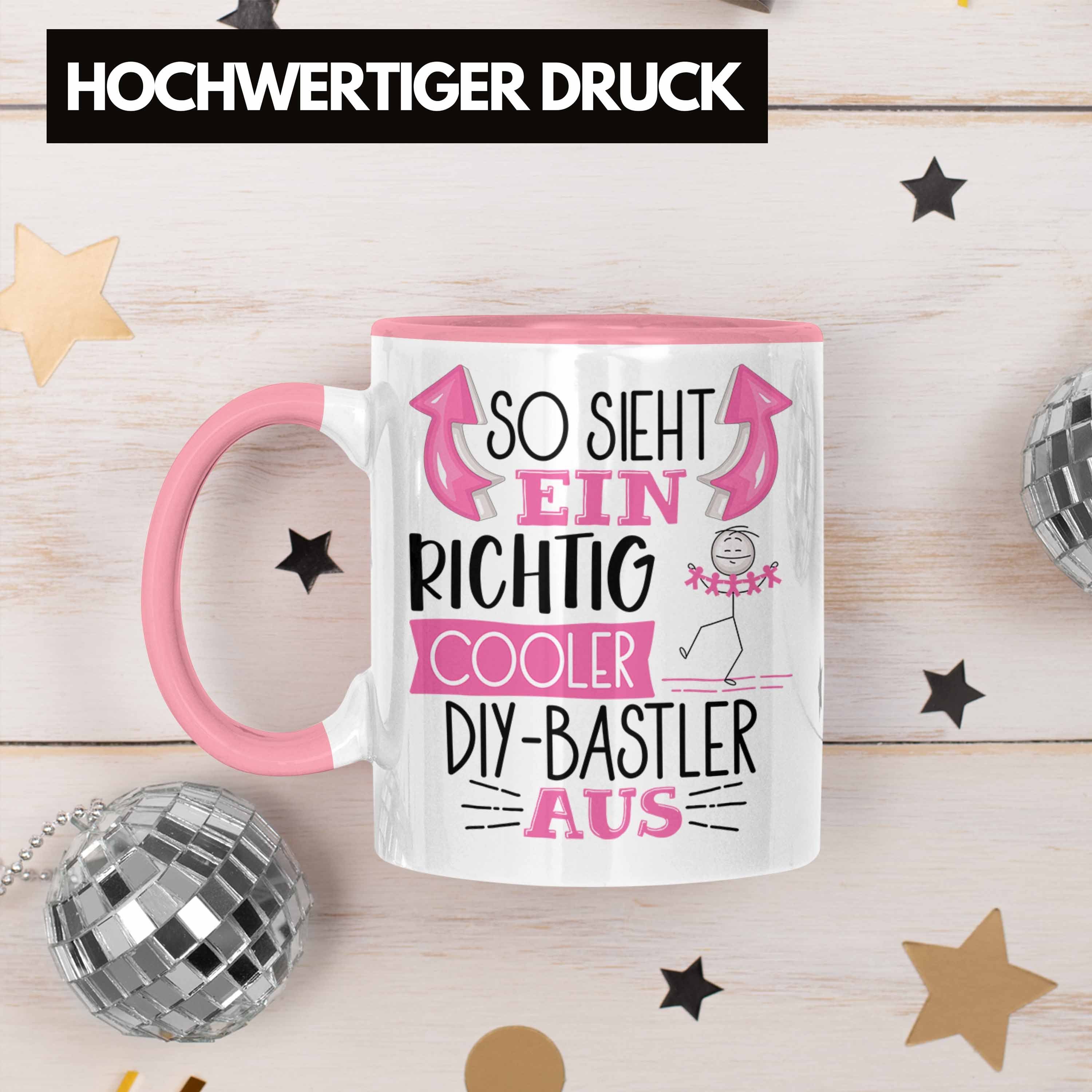 Trendation Tasse So Sieht Ein Tasse Geschenk Aus S DIY-Bastler Rosa Cooler Lustiger Richtig
