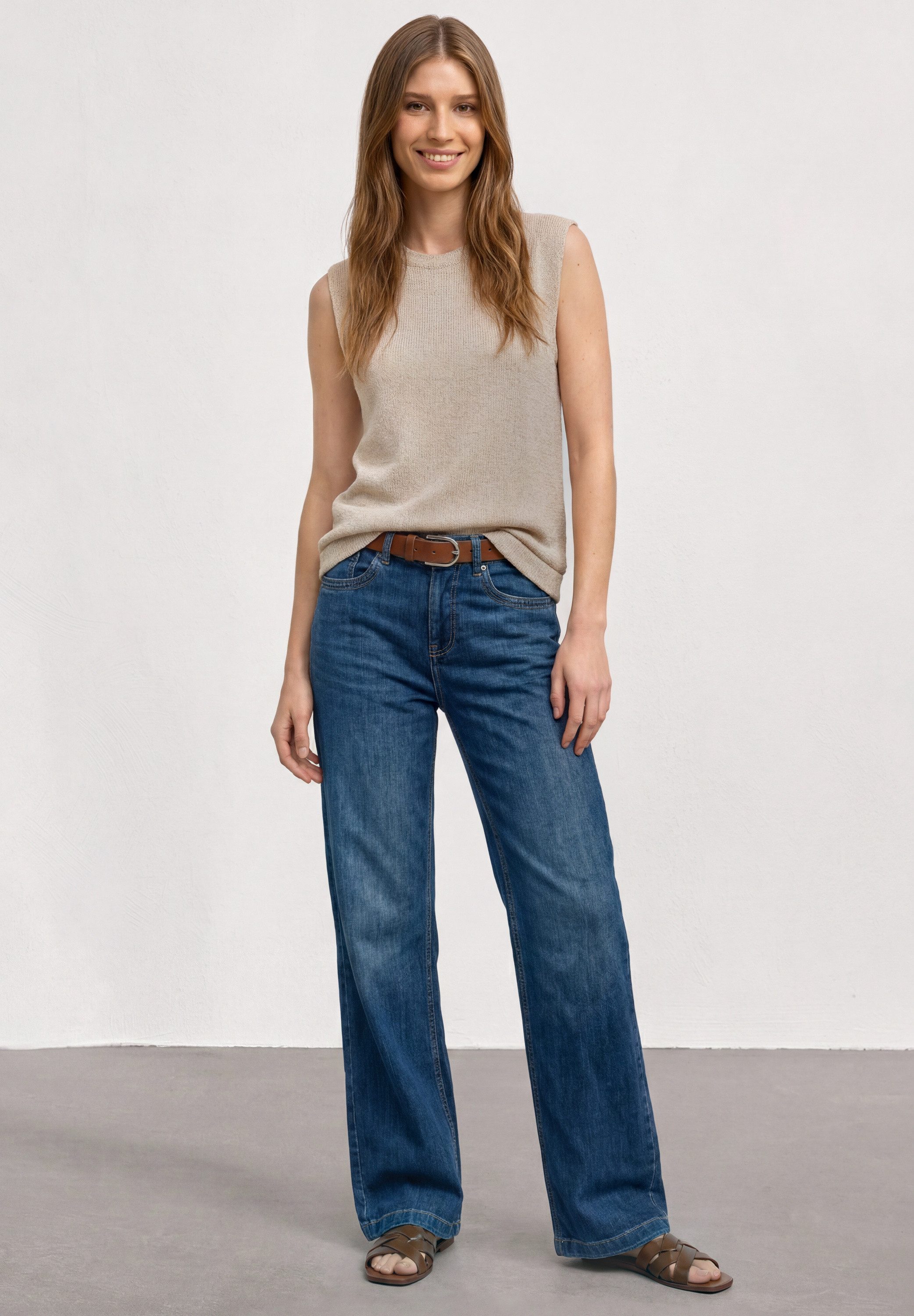 STREET ONE Tanktop im Glitzer-Look