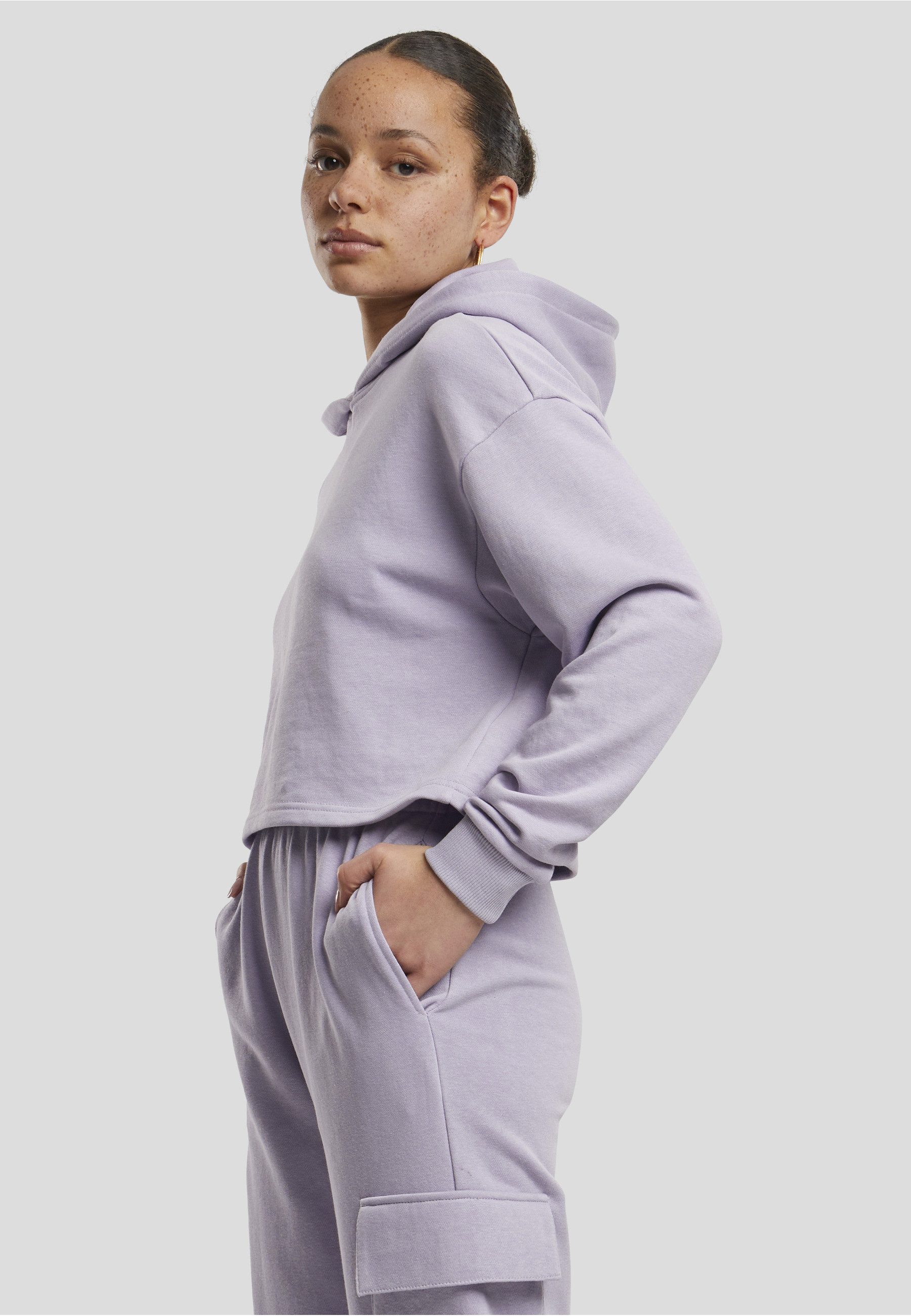 URBAN CLASSICS Kapuzenpullover Urban Classics Damen Ladies Oversized Cropped Light Terry Hoodie (1-tlg)