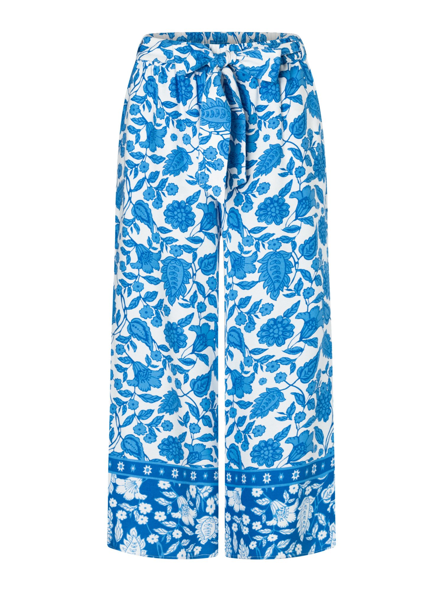 Stoffhose weite 7/8 Sommerhose, Alloverprint