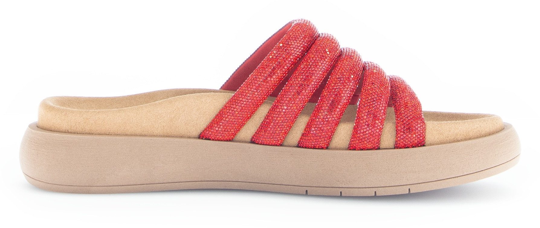 Gabor Pantolette, Plateau, Sommerschuh, Schlappen in funkelnder Optik