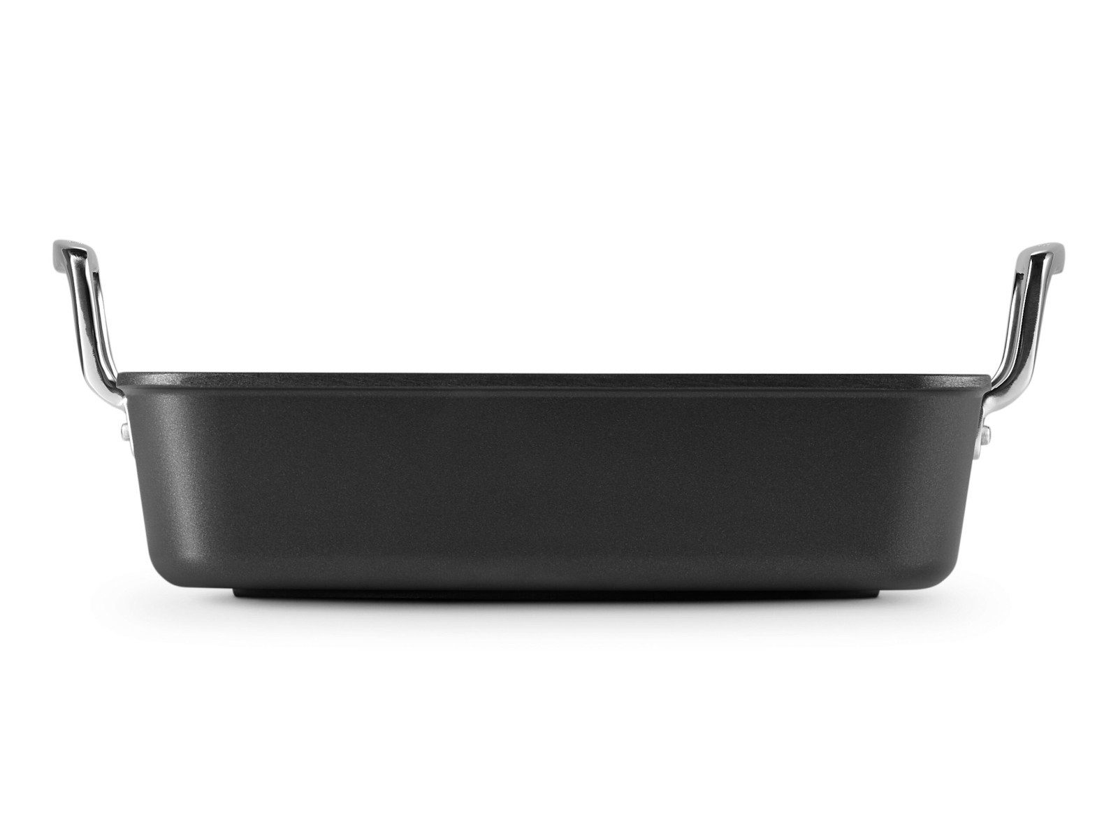 LE CREUSET Bräter Aluminium-Antihaft Bratreine Signature quadratisch schwarz matt 26cm, Aluminium