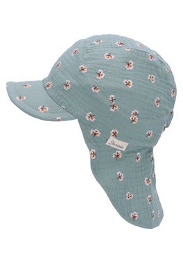 Sterntaler® Schirmmütze Schirmmütze Nackensch. Blumen (1-St., Sommermütze mit Größenregulierungsband idealer Sonnenschutz für Kinder) Babyhut mit Nackenschutz bedruckt mit süßen Motiven