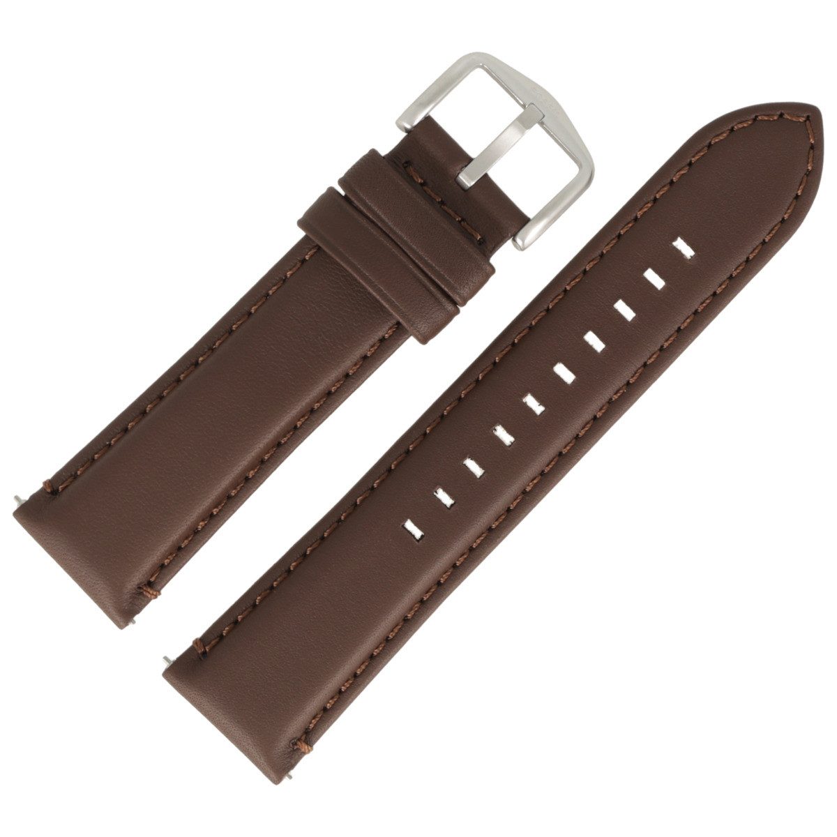 Fossil Uhrenarmband 22mm Leder Braun FS-4735 LB-FS4735