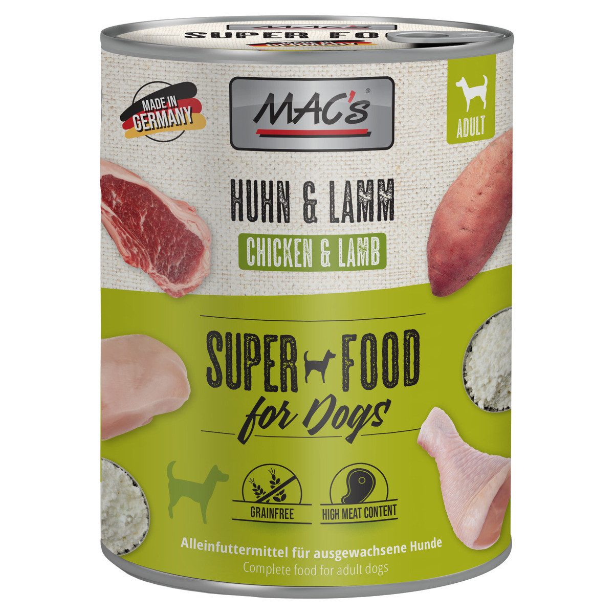 MAC'S Hühnchen & Lamm 800 g - 6 Stück