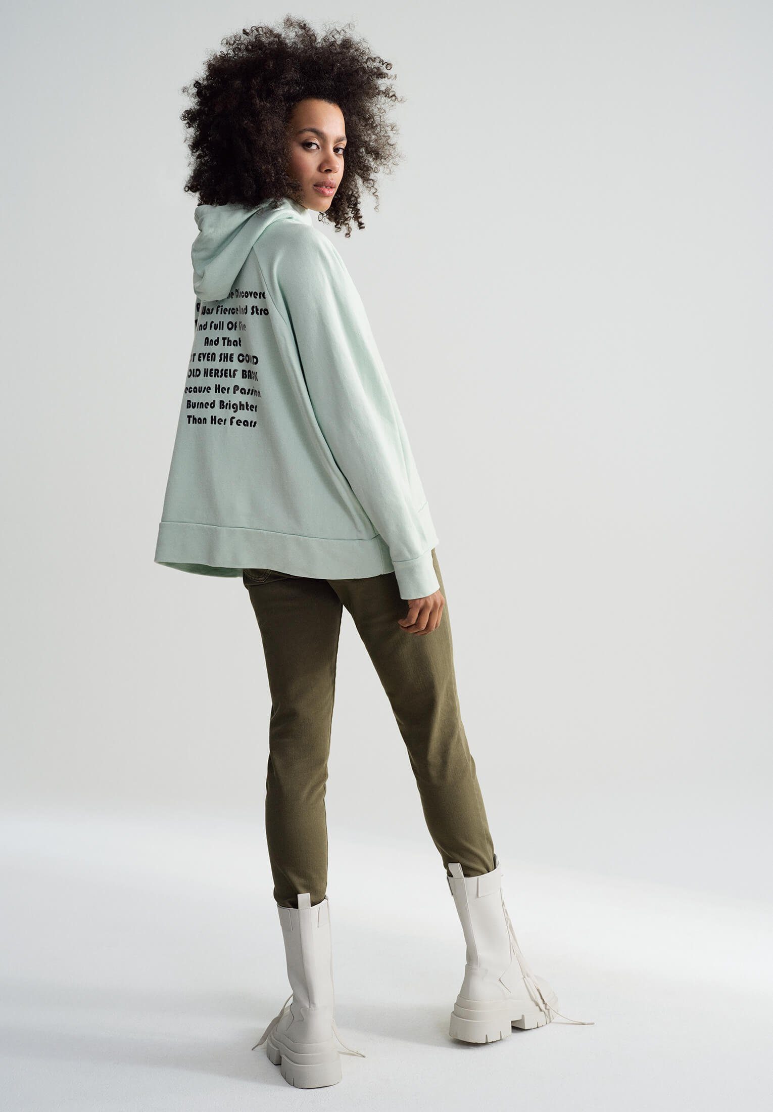 Cartoon Sweatshirt langarm Foliendruck
