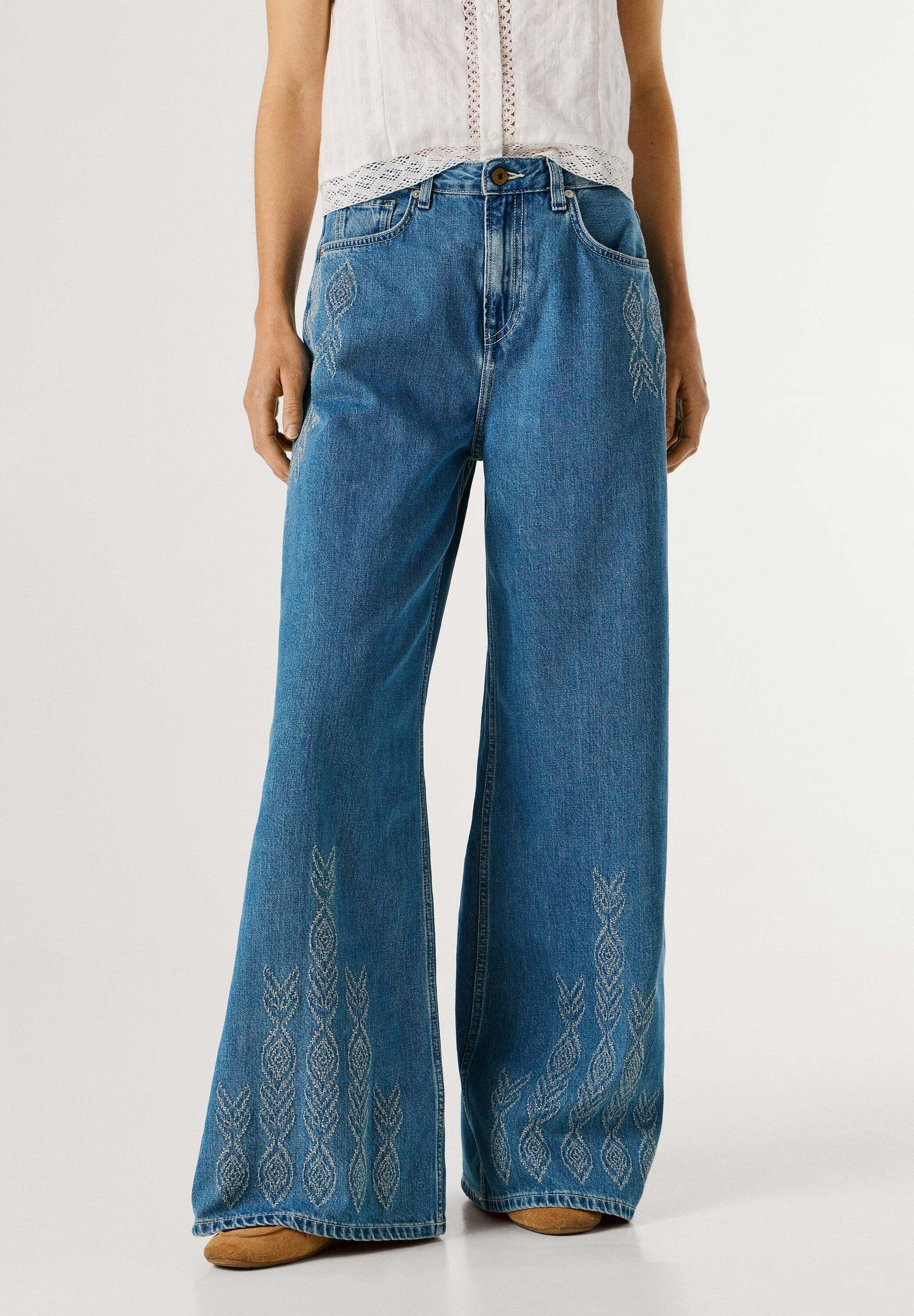 Pepe Jeans Loose-fit-Jeans trousers WIDE LEG HW JAIMY IKAT