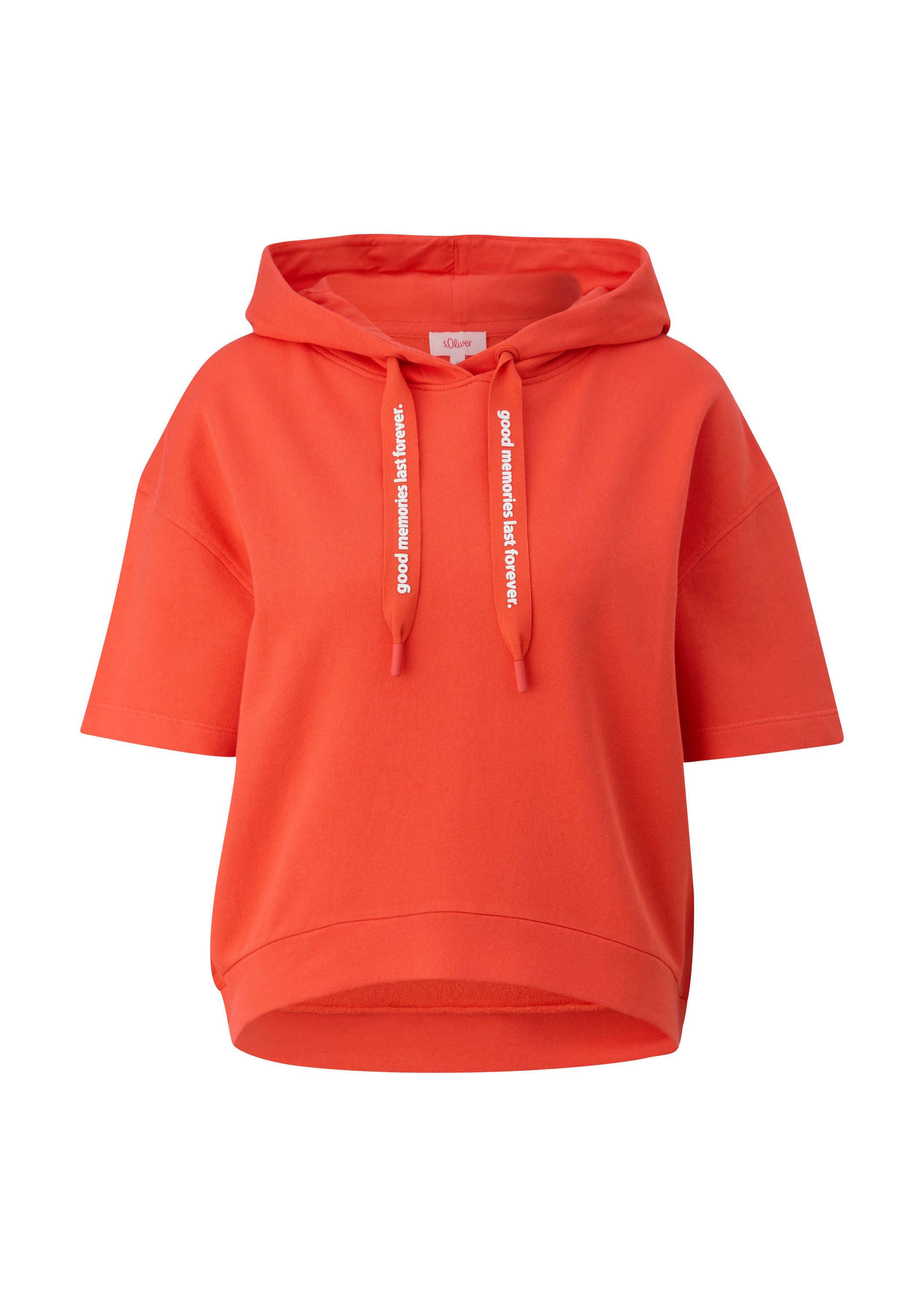 s.Oliver Sweatshirt Sweatshirt Hoodie mit halblangen Ärmeln günstig online kaufen