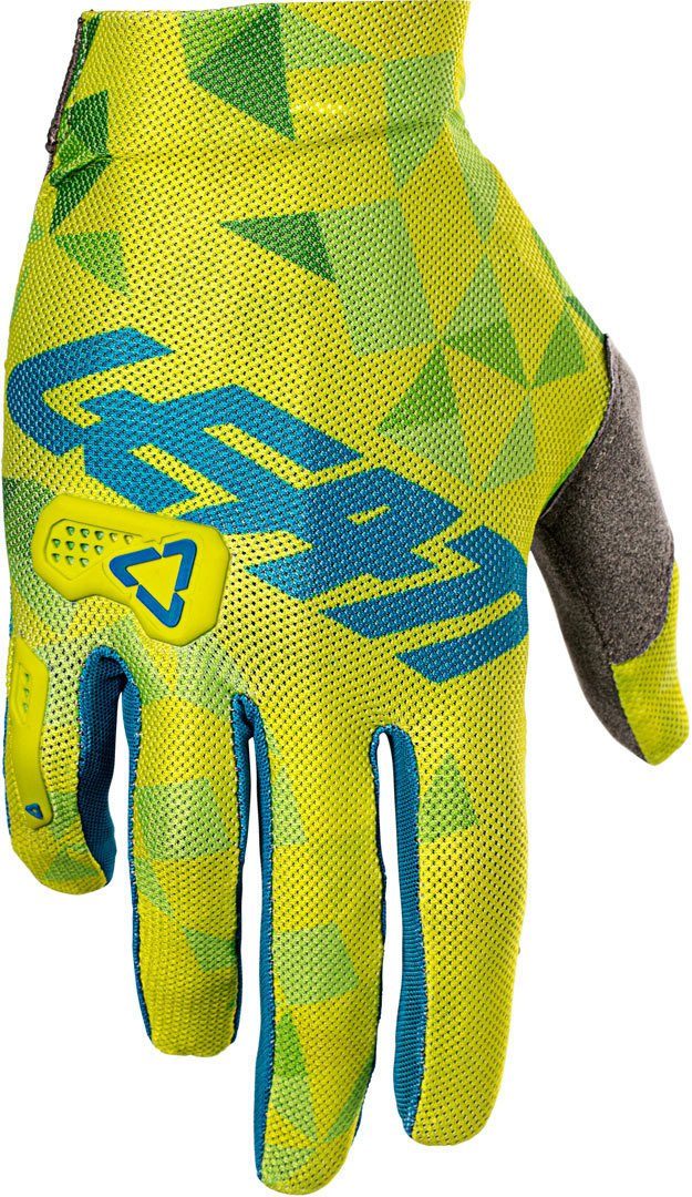 X-Flow GPX 2.5 Leatt Motorradhandschuhe Handschuhe V22 Yellow/Blue