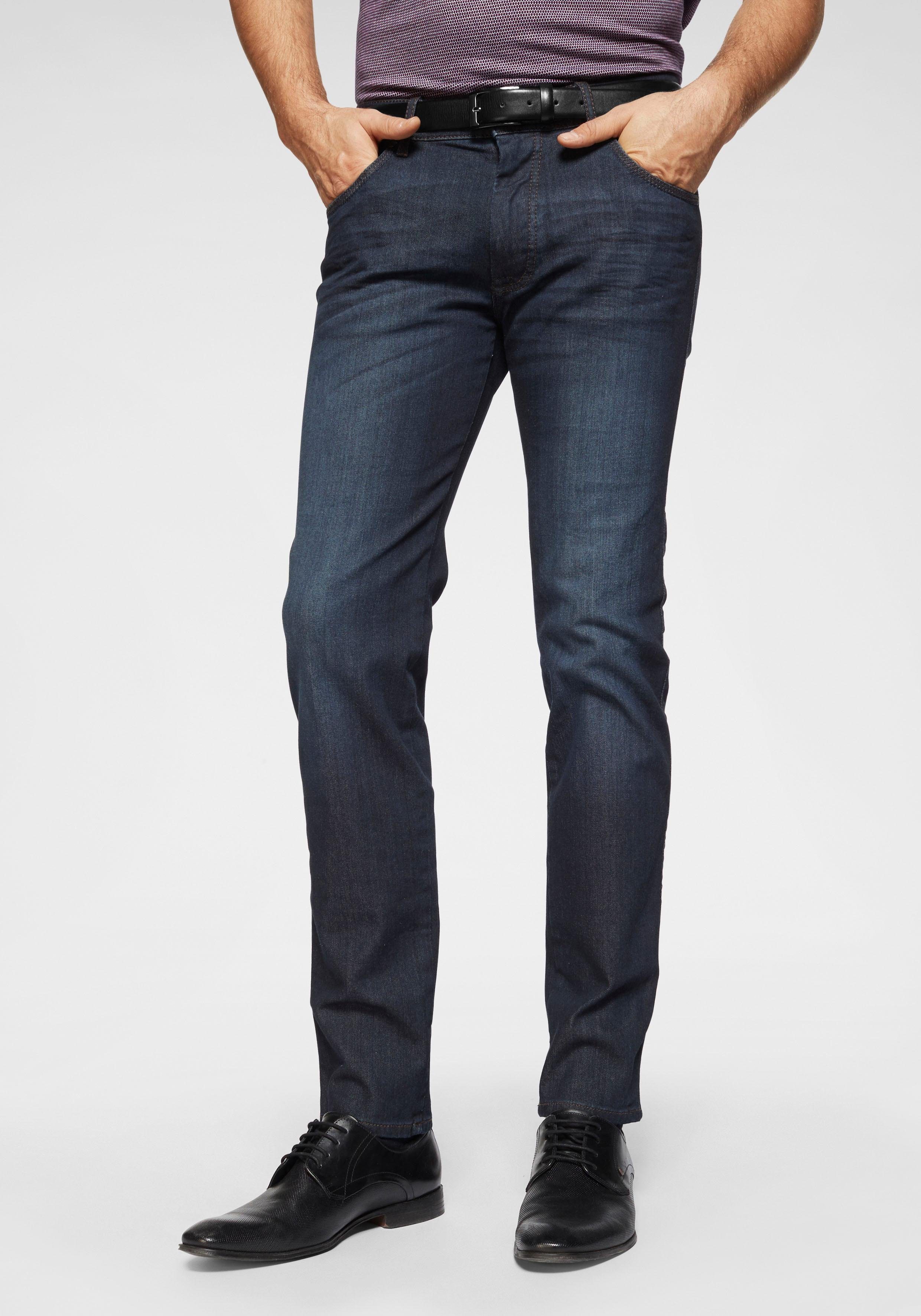 used34 sich Flexcity Regular-fit-Jeans passt an darkblue bugatti der Bewegung