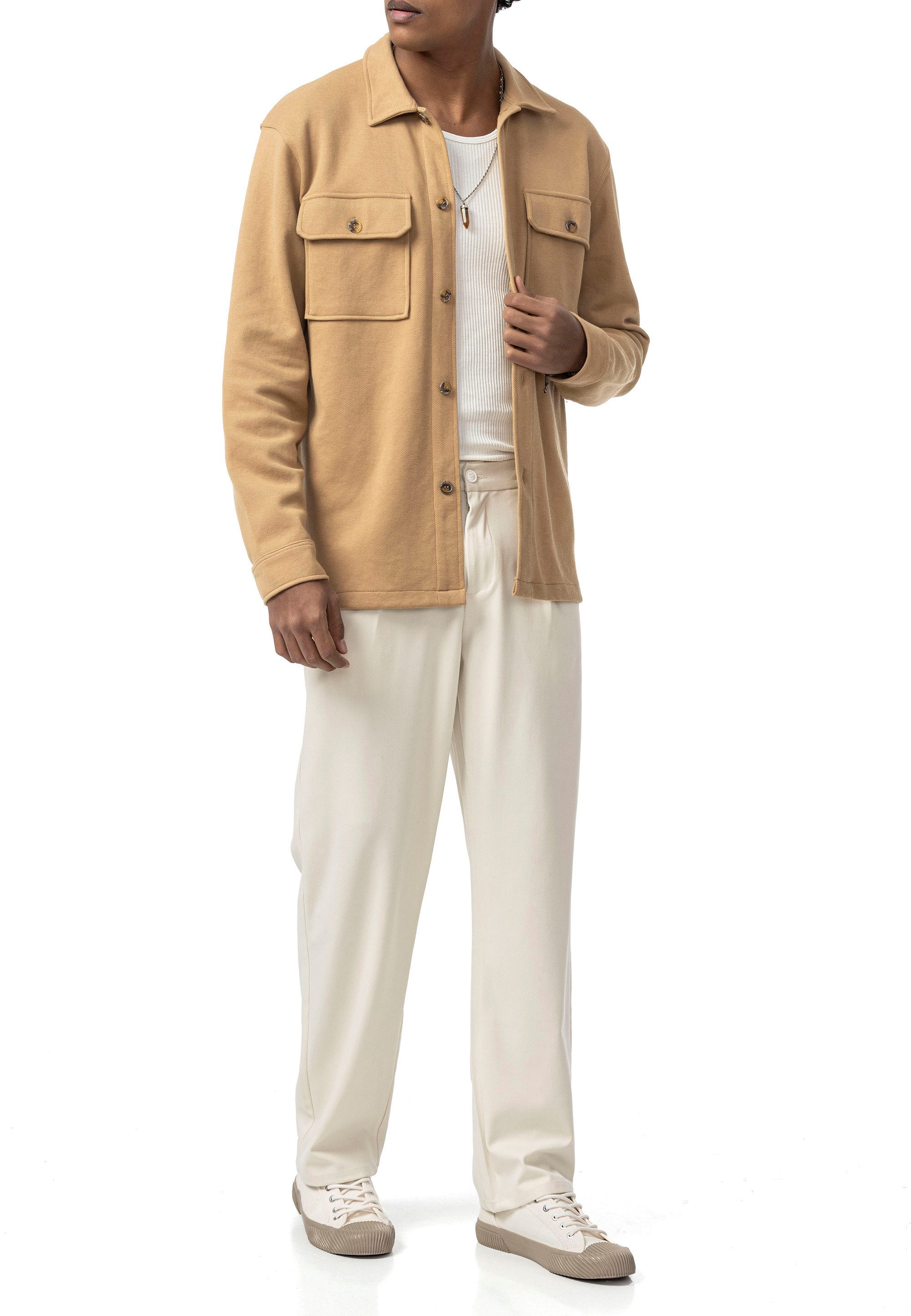 RedBridge Hemdjacke mit Brusttaschen - Stilvolles Overshirt für Freizeit und Alltag atmungsaktiv, vielseitig