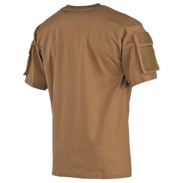 MFH T-Shirt Outdoor T-Shirt, halbarm, coyote, mit Ärmeltaschen L