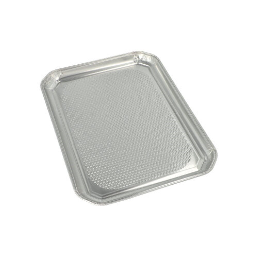 Starpak Servierplatte 3 Servierplatten, Alu eckig 35 cm x 26 cm