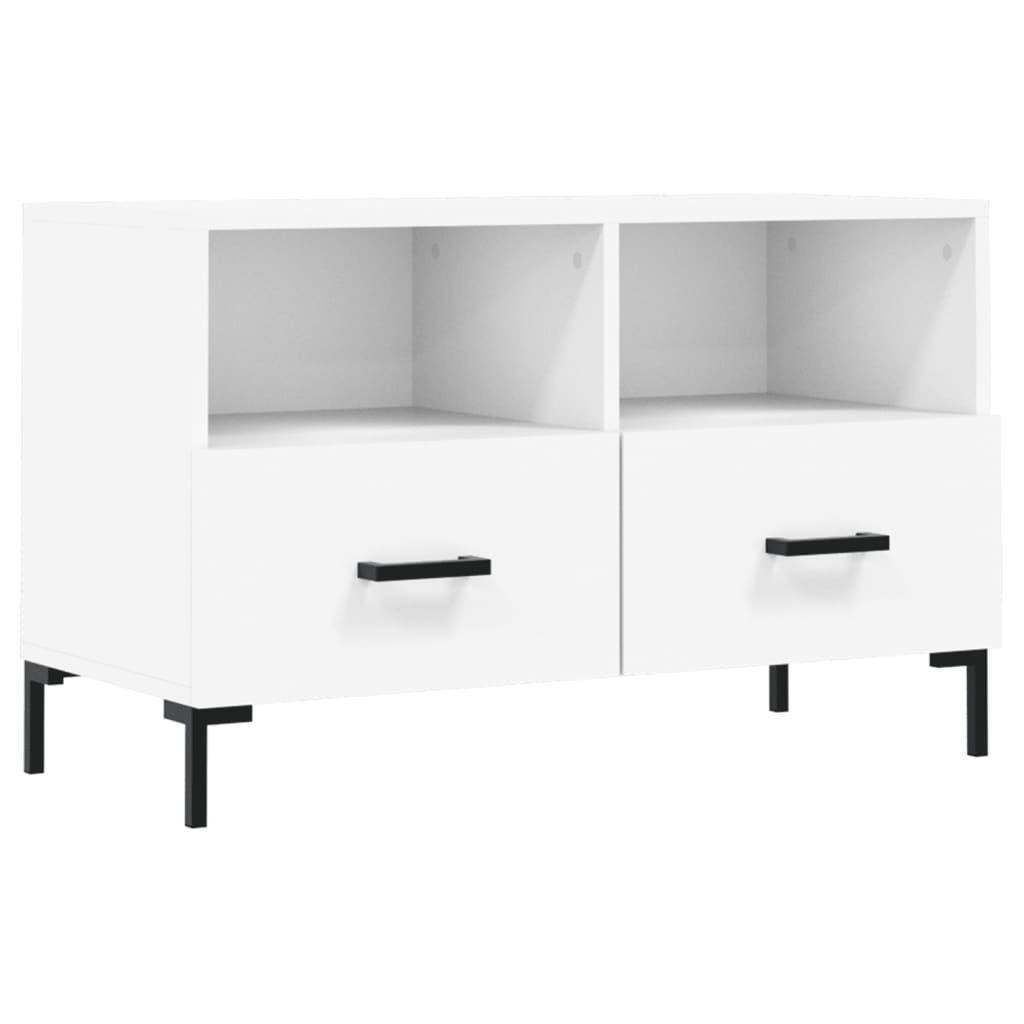 80x36x50 TV-Schrank cm furnicato Weiß Holzwerkstoff