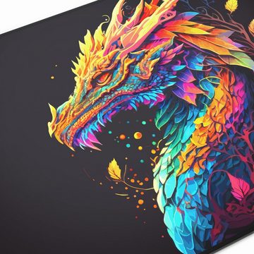 Titanwolf Gaming Mauspad, XXL, glattes Stoffgewebe, Speed Mousepad 900 x 400mm, Color Dragon
