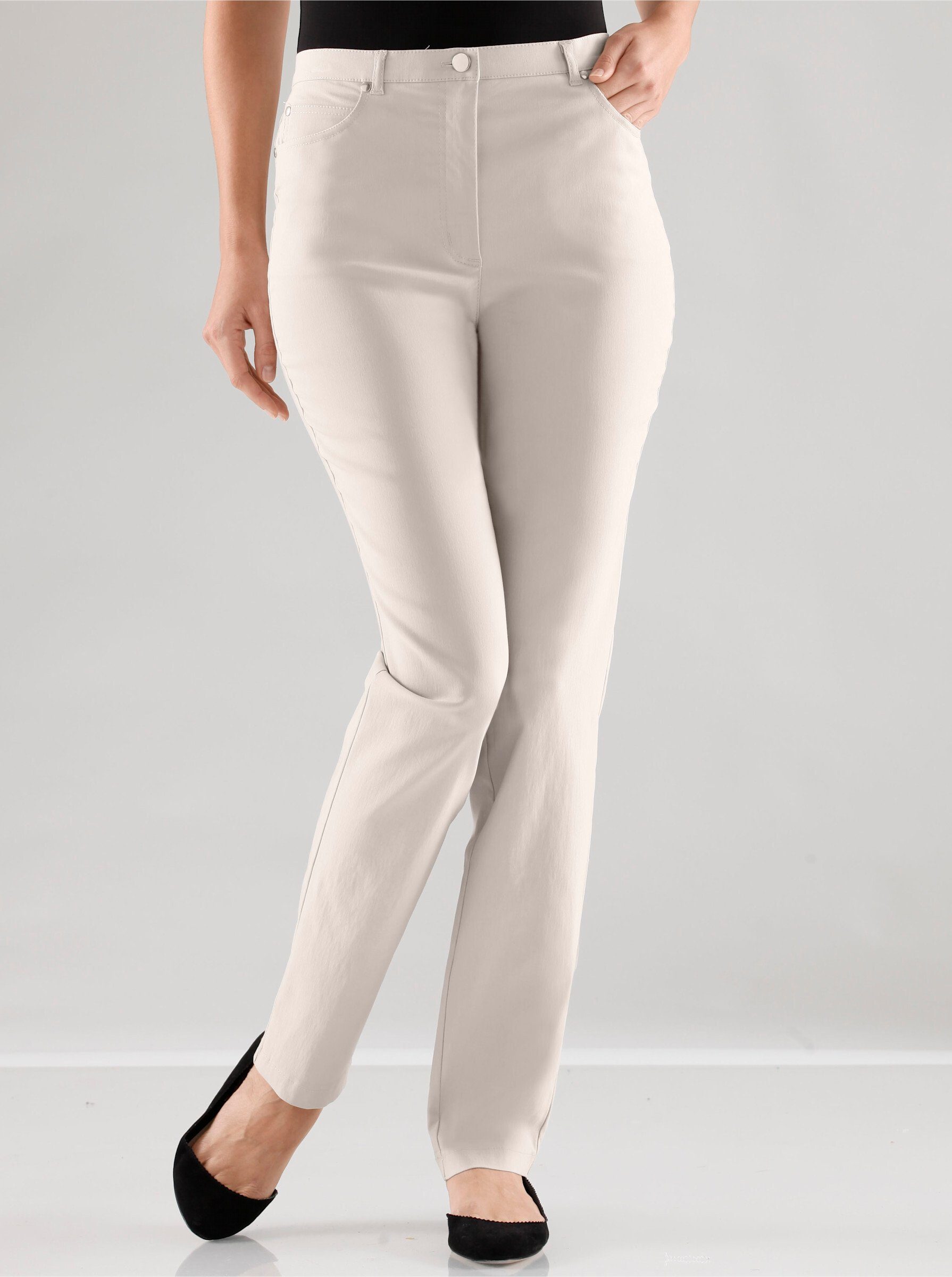 Stehmann Jerseyhose 5-Pocket-Hose Innenbeinlänge ca. 77 cm