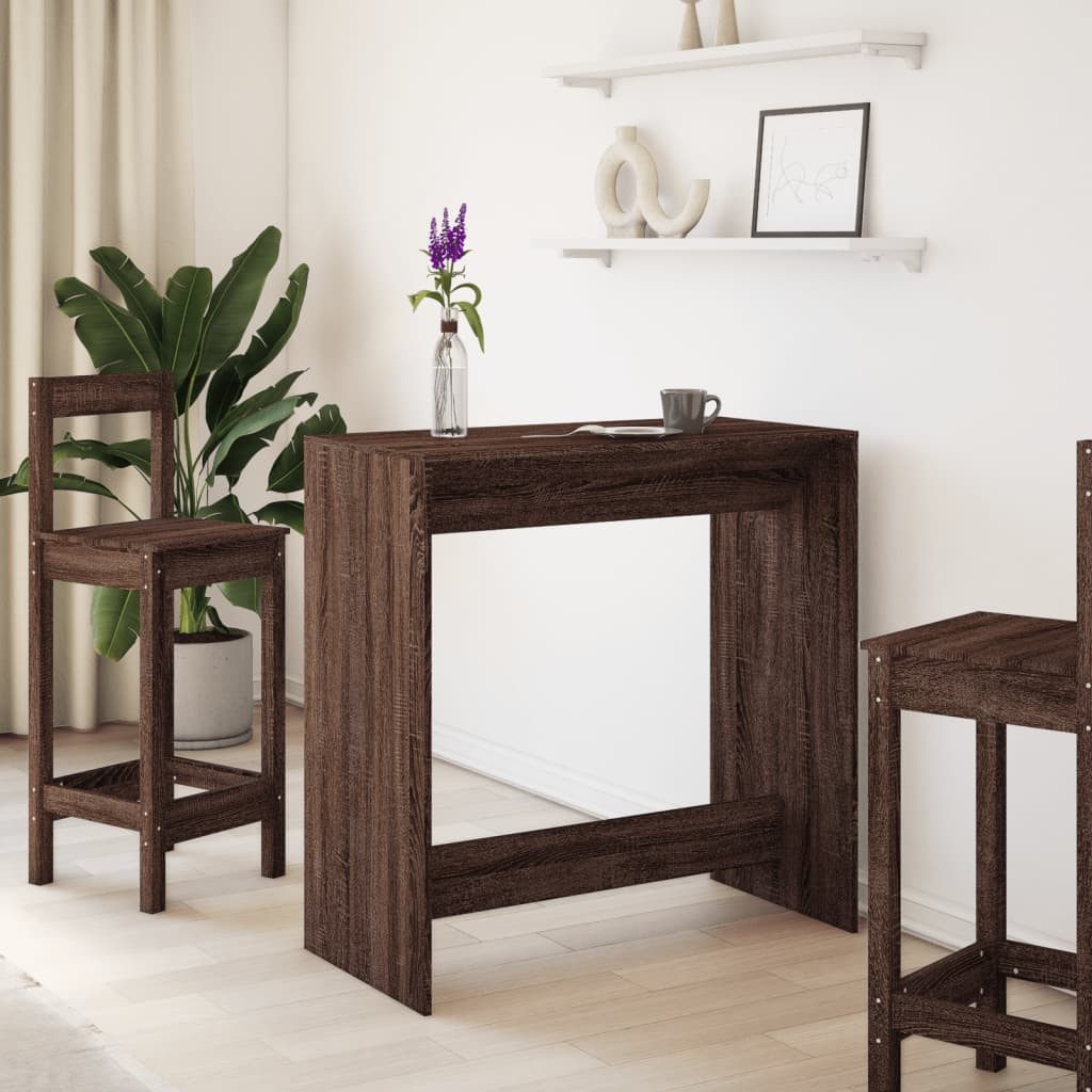 vidaXL Esstisch Bartisch Braun Eichen-Optik 102x50x103,5 günstig online kaufen
