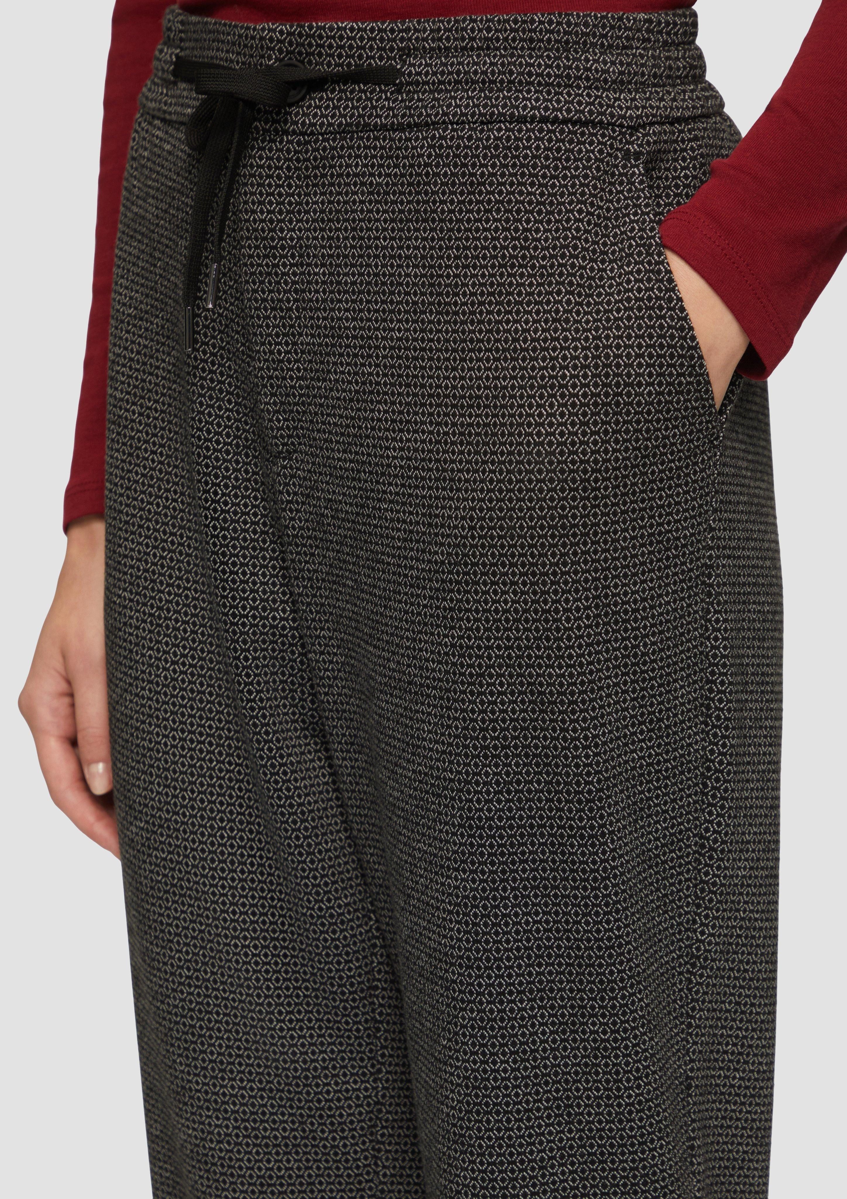 s.Oliver 7/8-Hose Elastische Jogpants mit Muster günstig online kaufen
