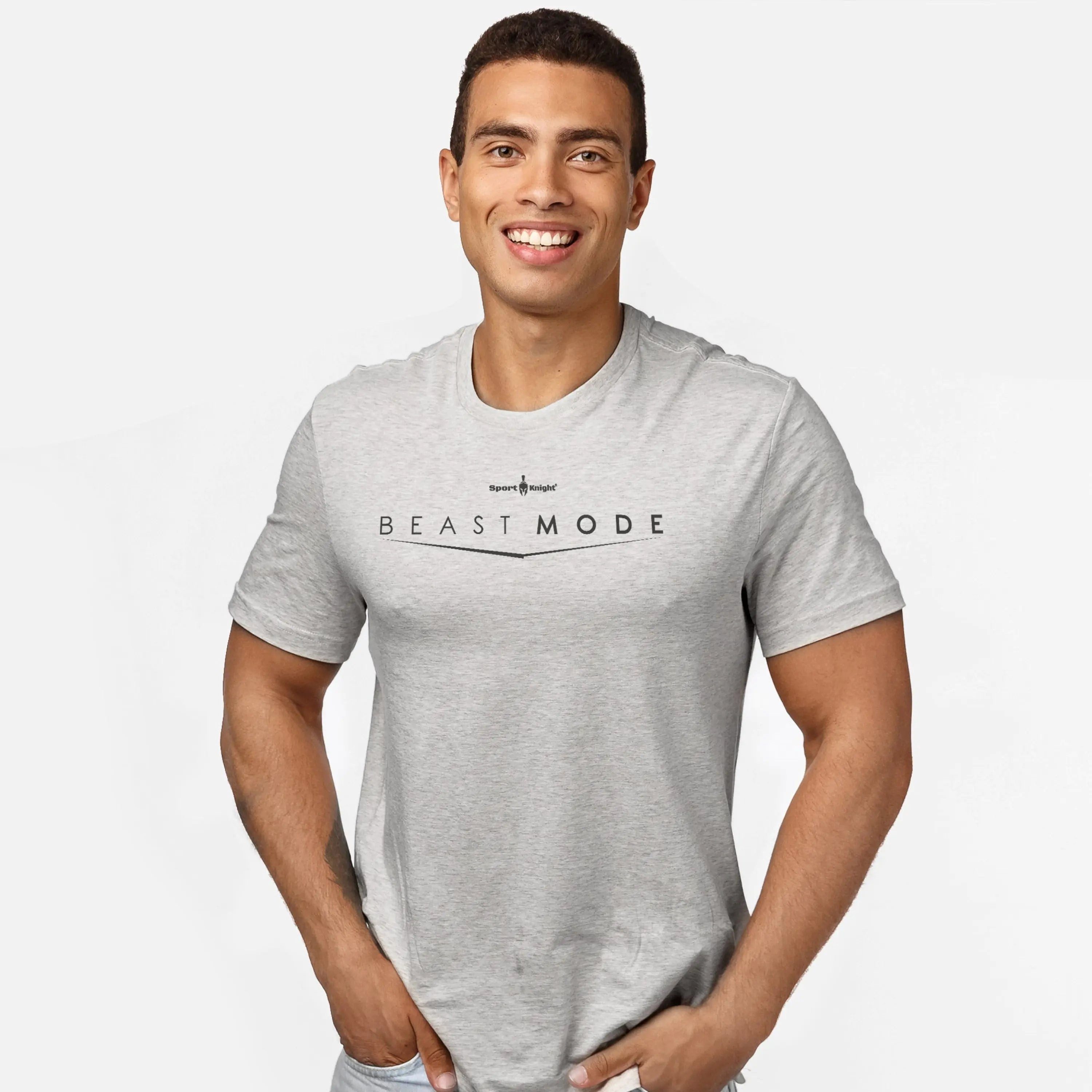 Sport-Knight® T-Shirt Sport-Knight® Herren Fitness T-Shirt "Beast Mode On"