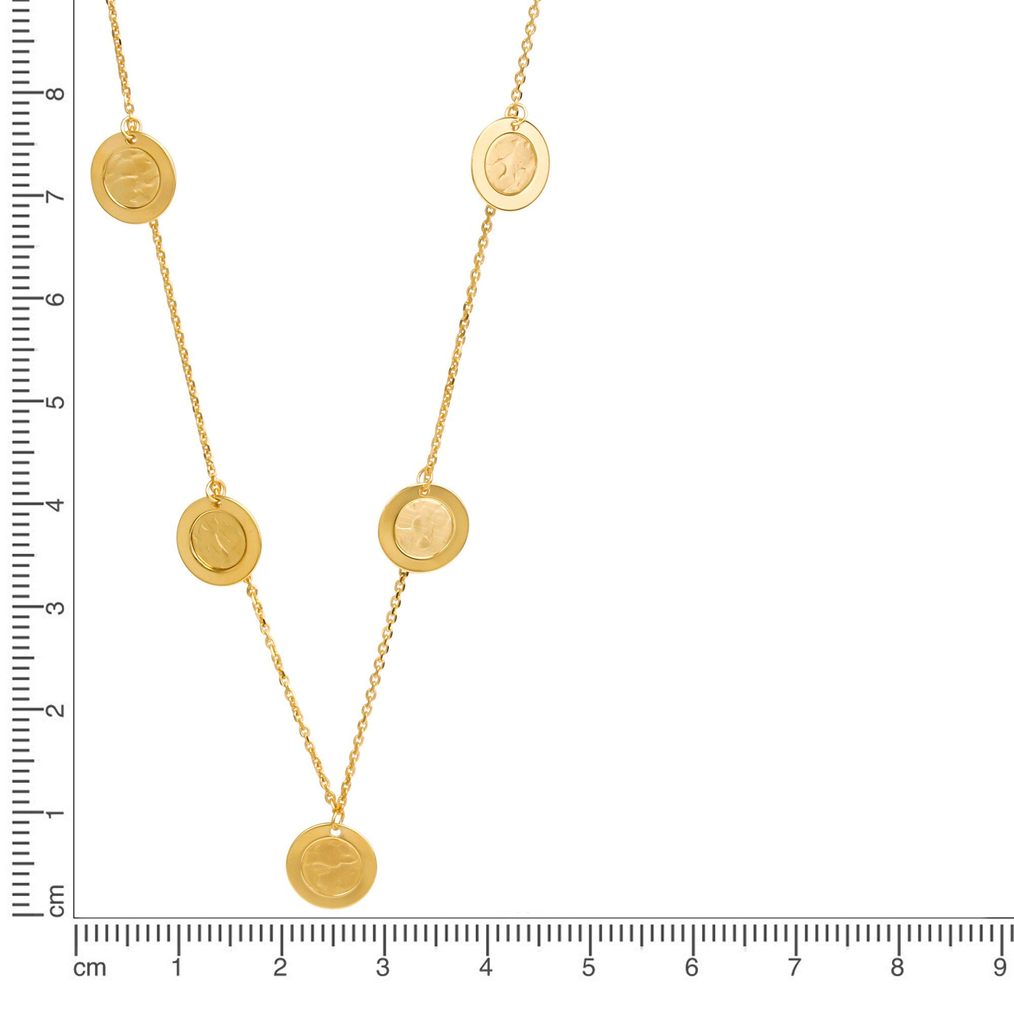 CELESTA Kette mit Anhänger 925 Silber vergoldet Coin günstig online kaufen