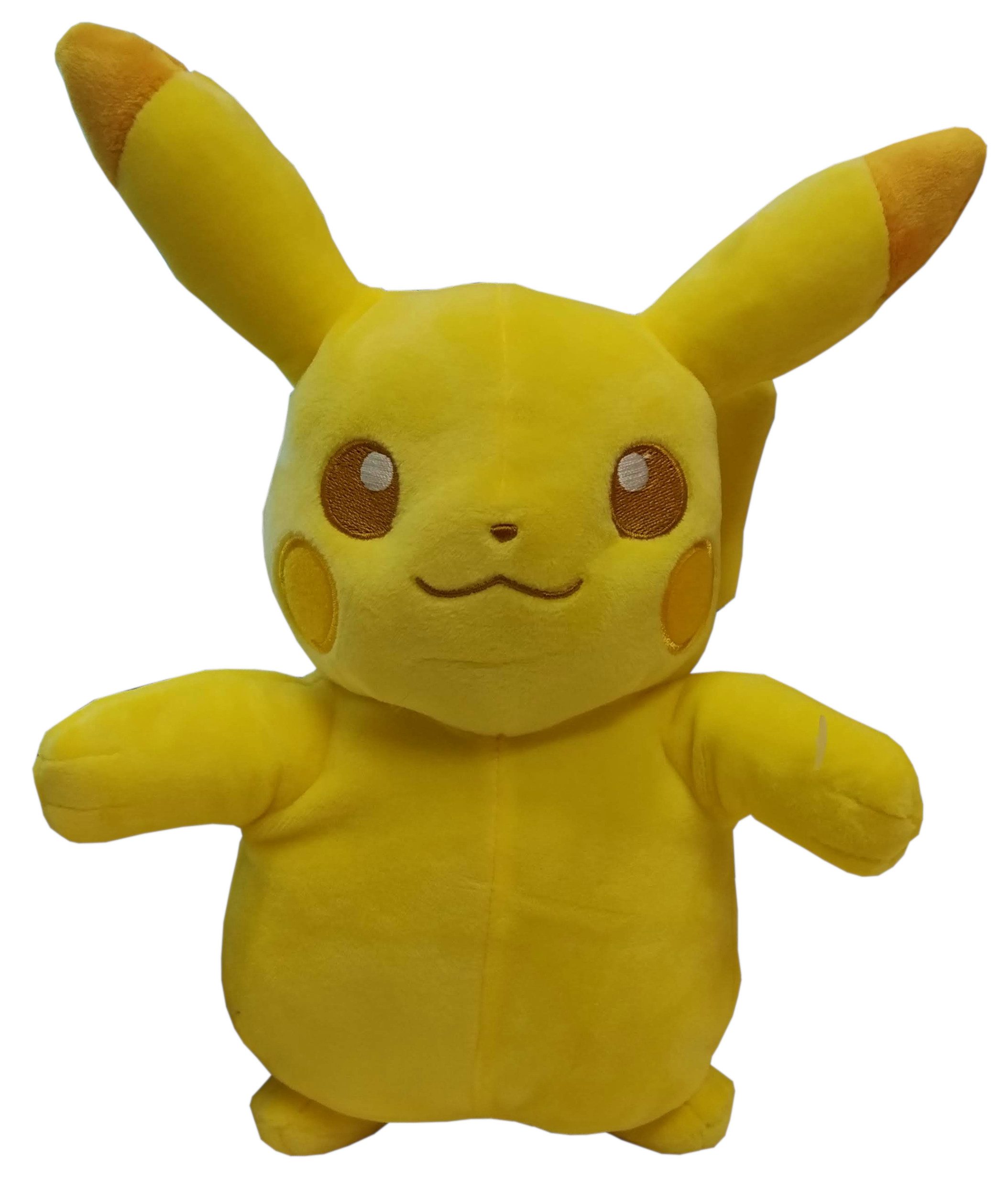Kuscheltier Pokemon Plüschfigur monochrom (20cm) Pikachu