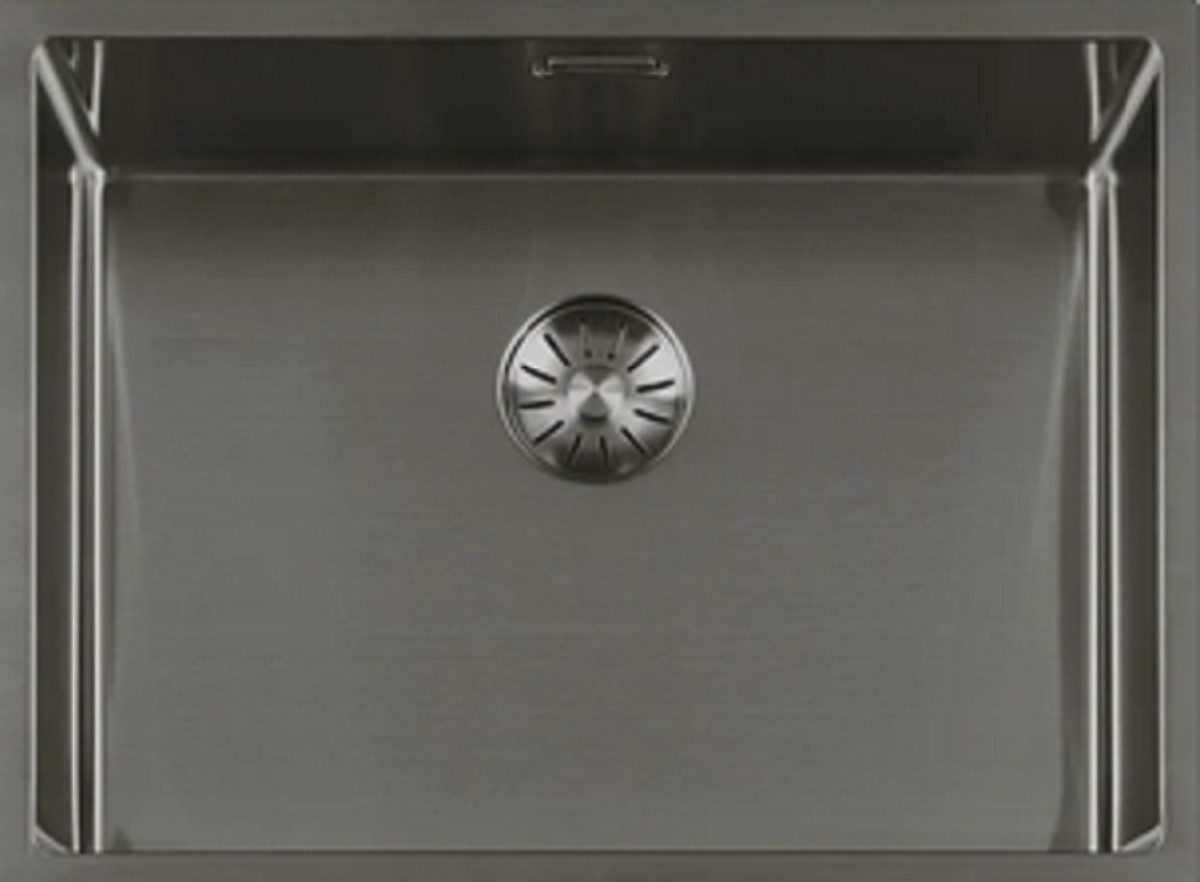 togo Küchenspüle 55SP-GunMetal, rechteckig, 59/44 cm, GunMetal Edelstahl Spüle
