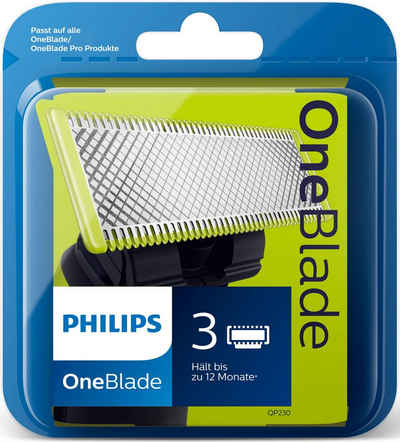 Philips Ersatzscherteil OneBlade QP230/50, Set, 3 St., passt auf alle OneBlade Handstücke