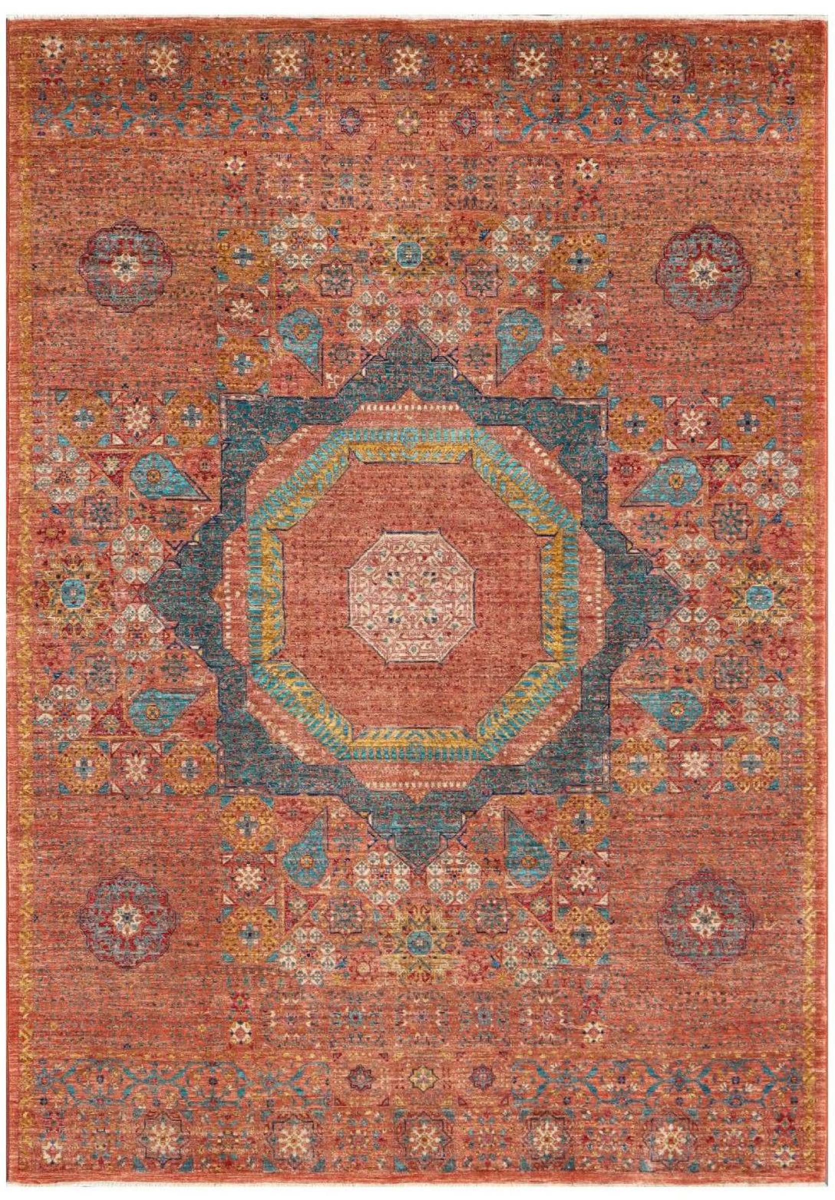 Nain Trading Orientteppich Mamluk 171x241 Handgeknüpfter Orientteppich, rechteckig, Höhe: 10 mm