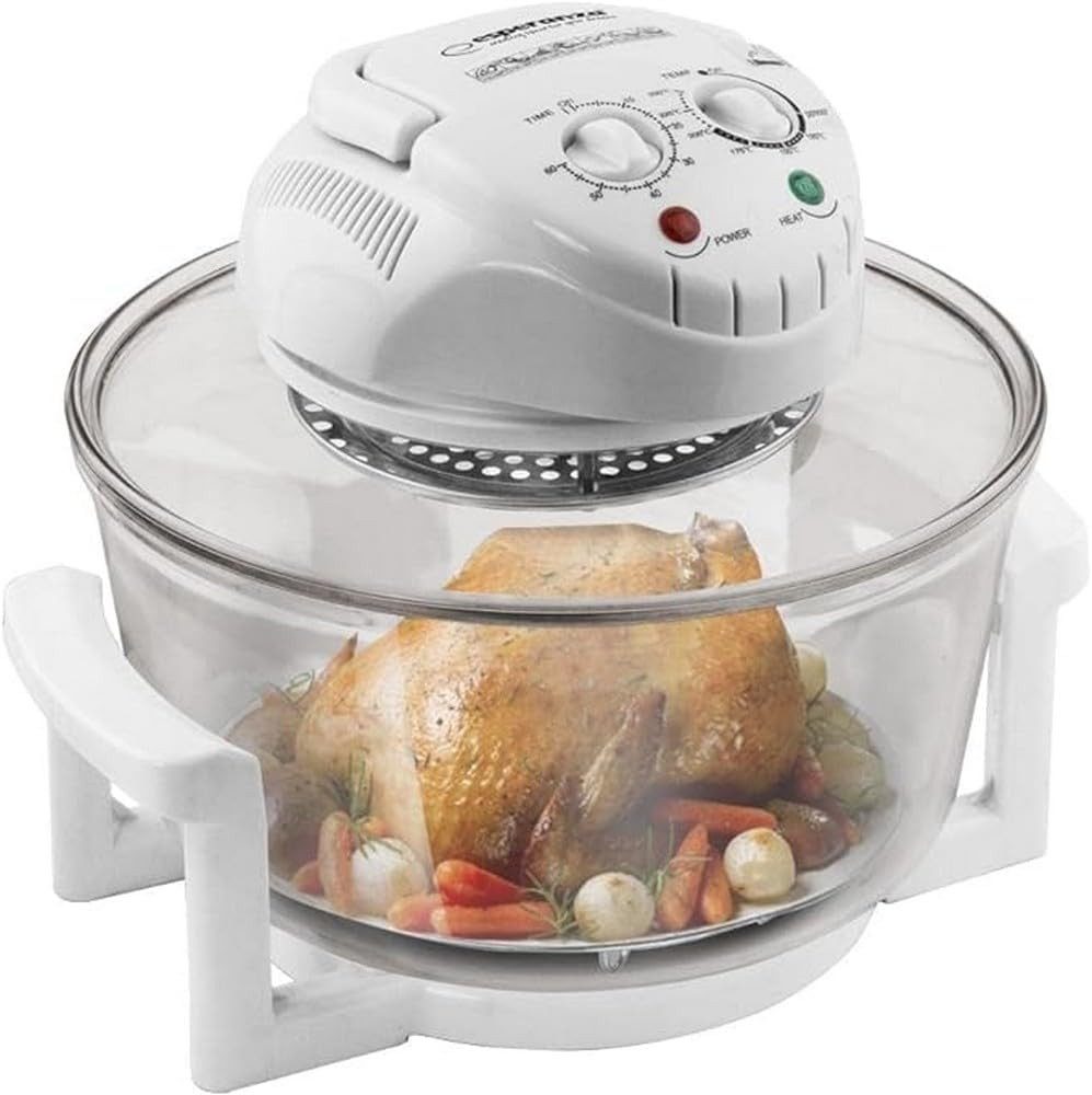 Esperanza Minibackofen 18L Halogenofen Heißluft Fritteuse Grill Ofen Konvektionsofen, Zeitschaltuhr, Temperatureinstellung und Sicherheitsabschaltung